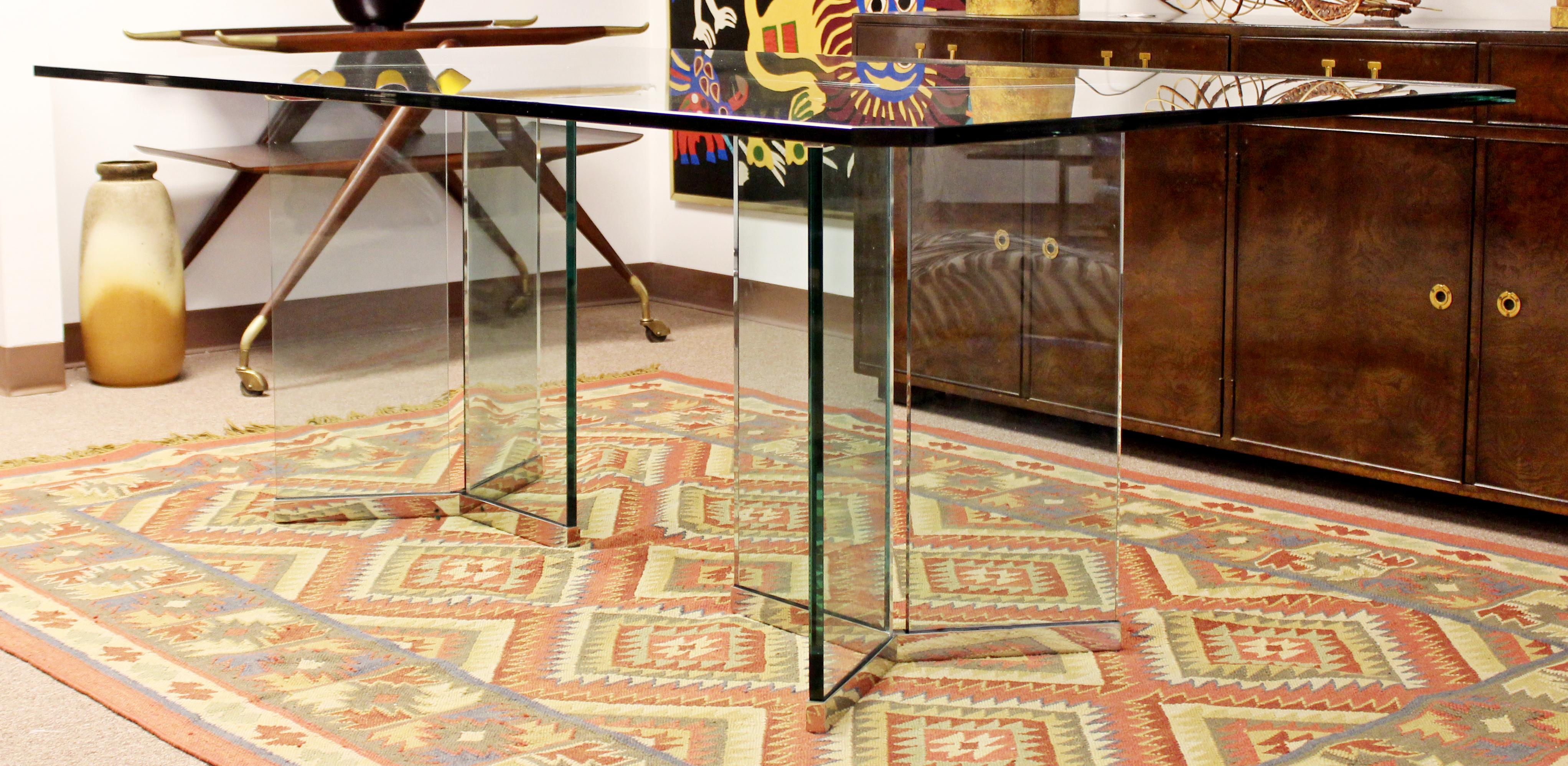 rectangle glass table top