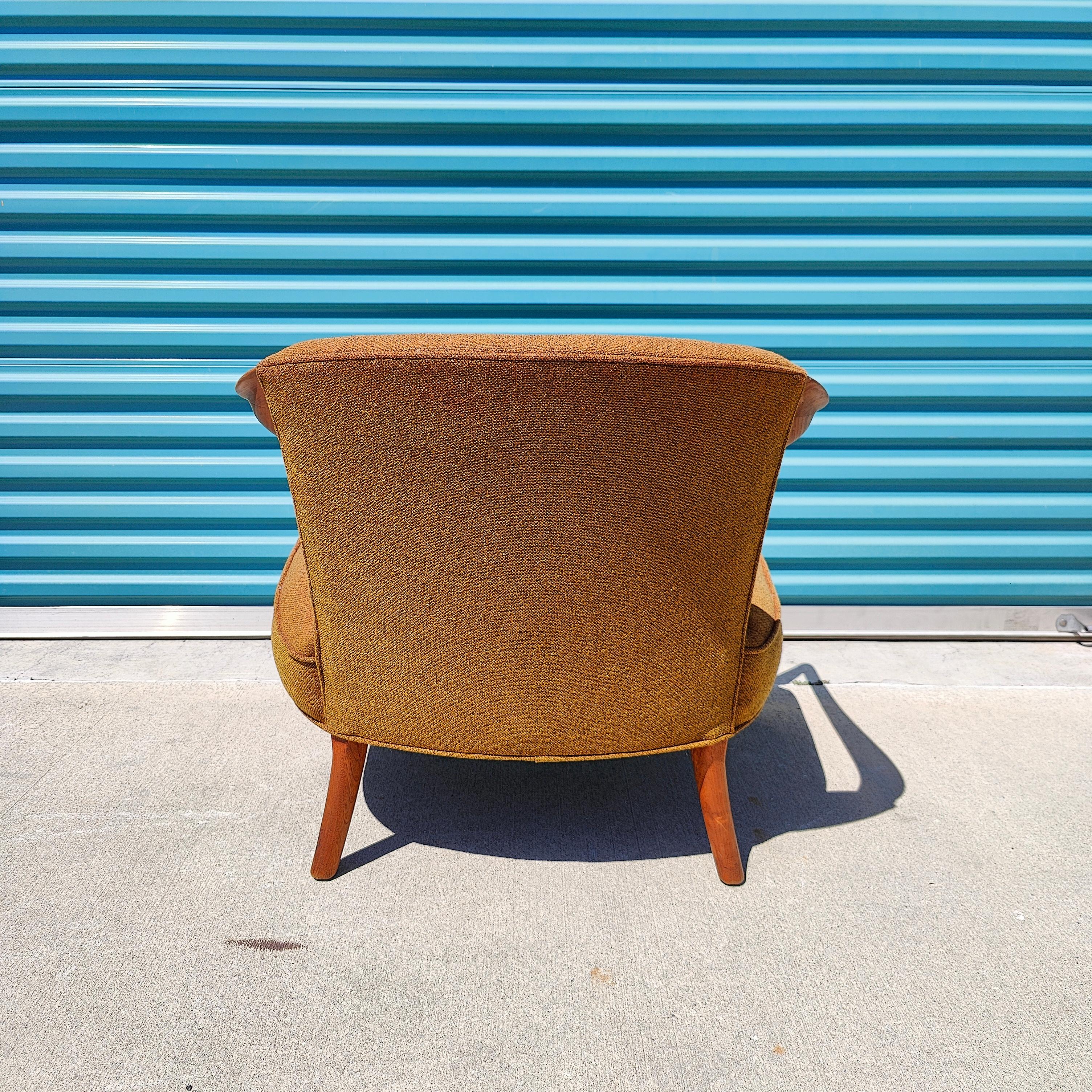 Mid-Century Modern Vintage Mid Century Modern Sculptural Walnut Chair, c1960s 