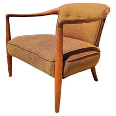 Vintage Mid Century Modern Sculptural Walnut Chair, c1960s 