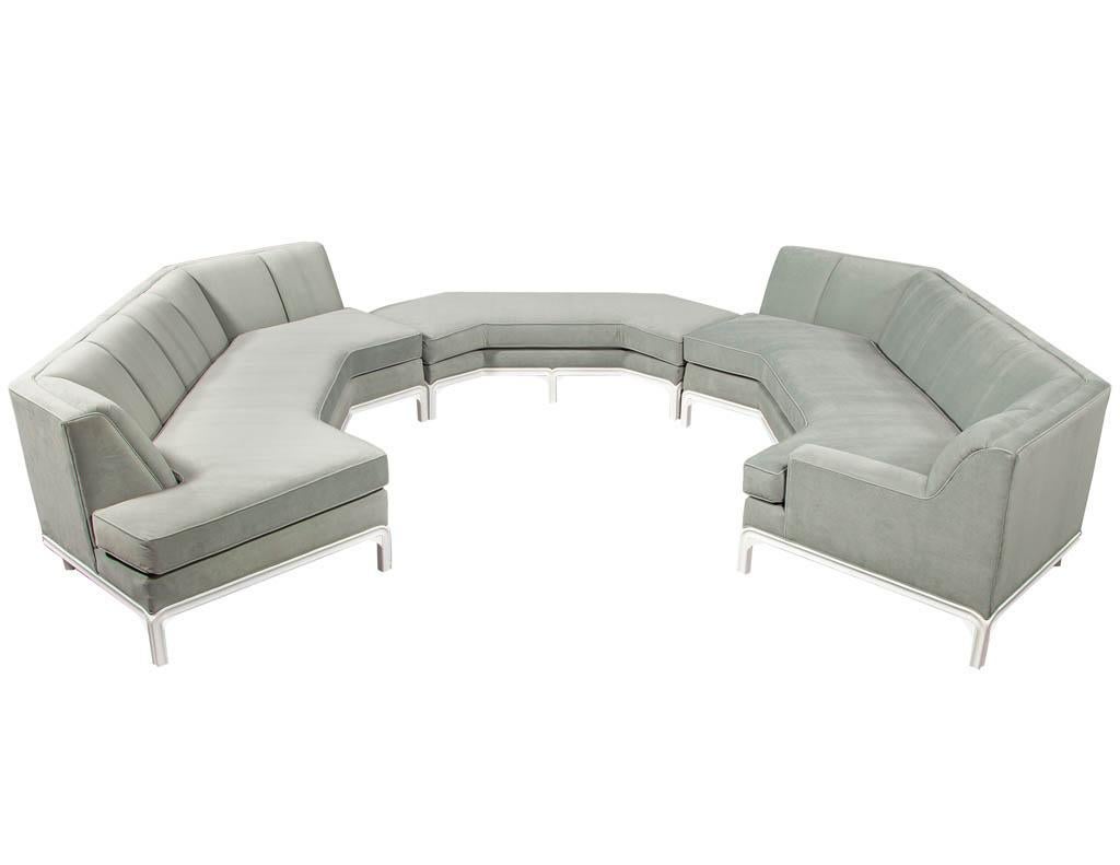 Vintage Mid-Century Modern Sectional Sofa Set 2