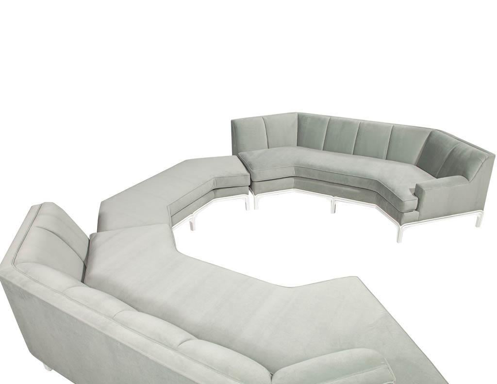 Vintage Mid-Century Modern Sectional Sofa Set 3