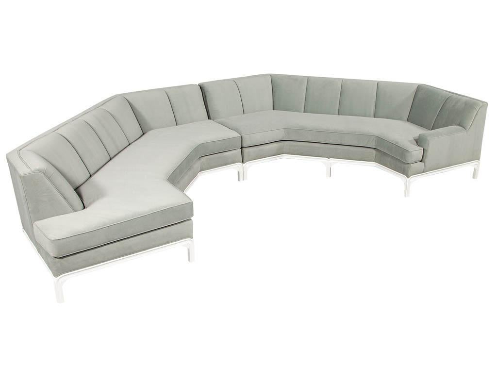 Vintage Mid-Century Modern Sectional Sofa Set 4