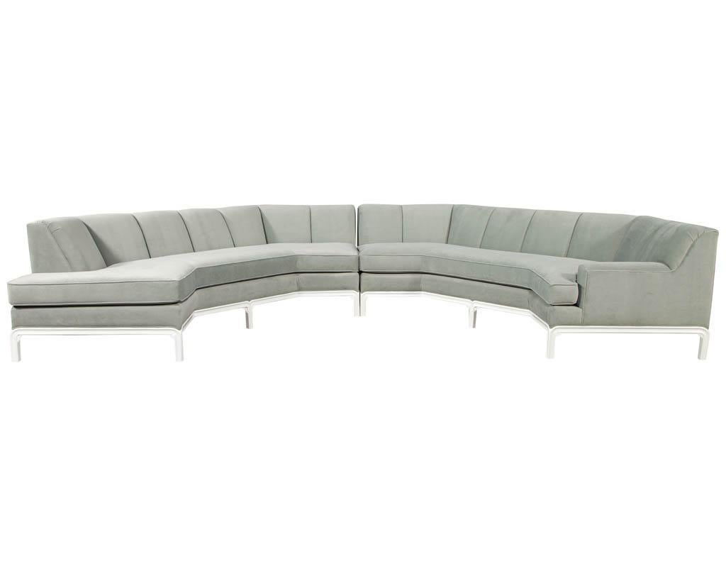 Vintage Mid-Century Modern Sectional Sofa Set 6