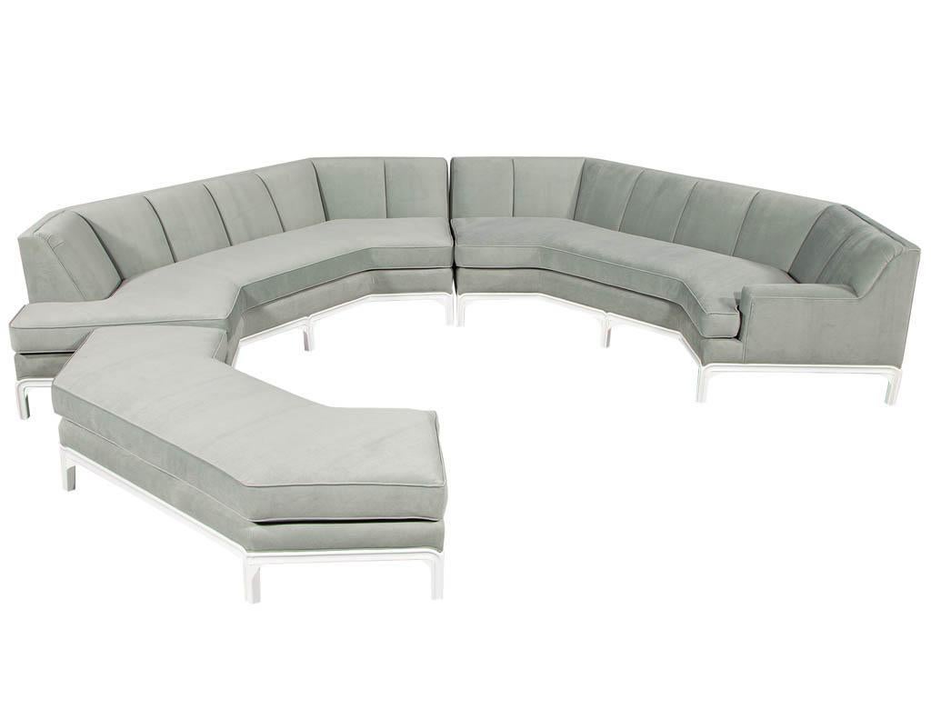 Mid-20th Century Vintage Mid-Century Modern Sectional Sofa Set