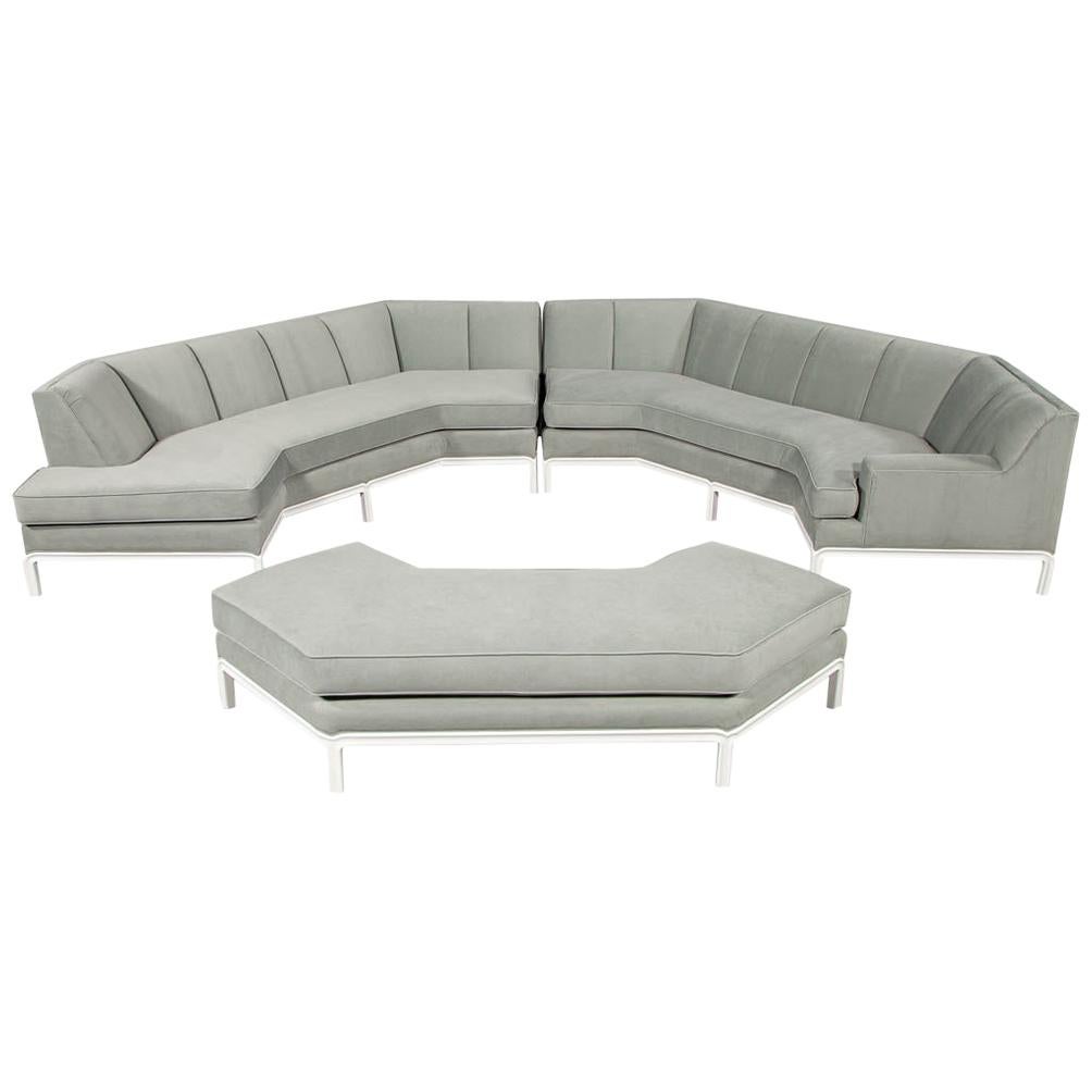 Vintage Mid-Century Modern Sectional Sofa Set