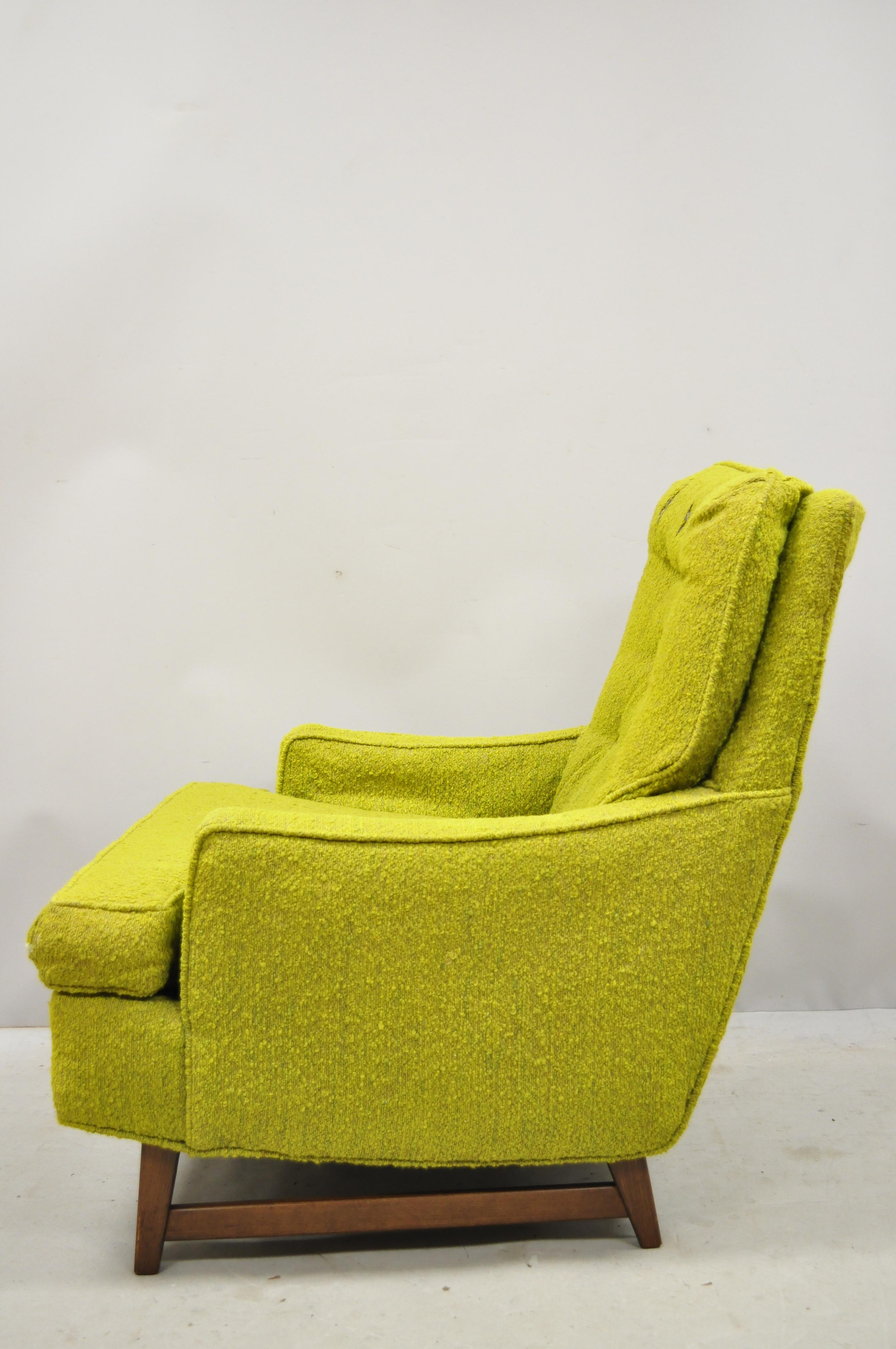 Vintage Mid-Century Modern Selig Monroe Upholstered Club Lounge Chair 2