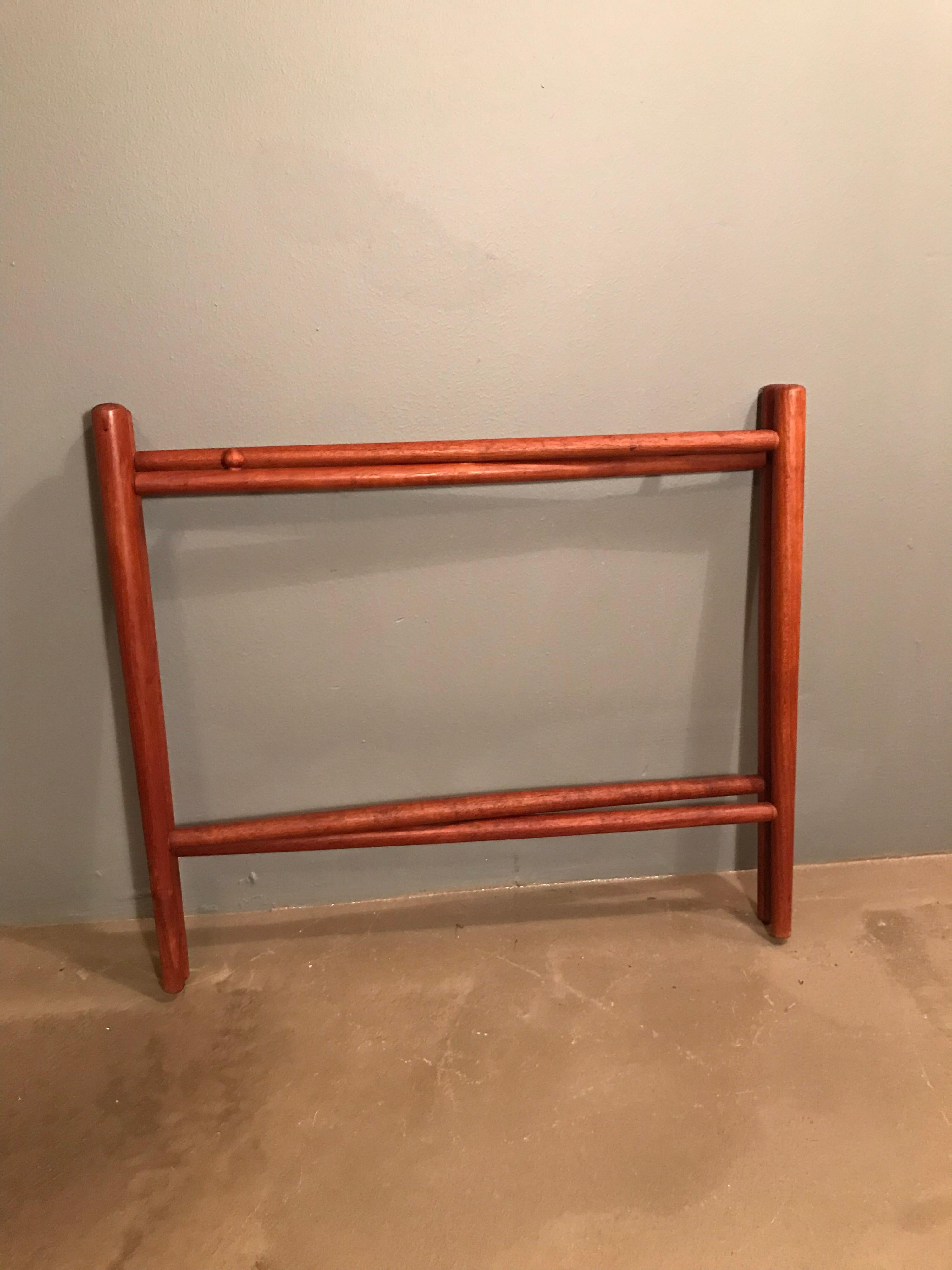 Hand-Crafted Vintage Mid-Century Modern Serving Tray Table For Sale