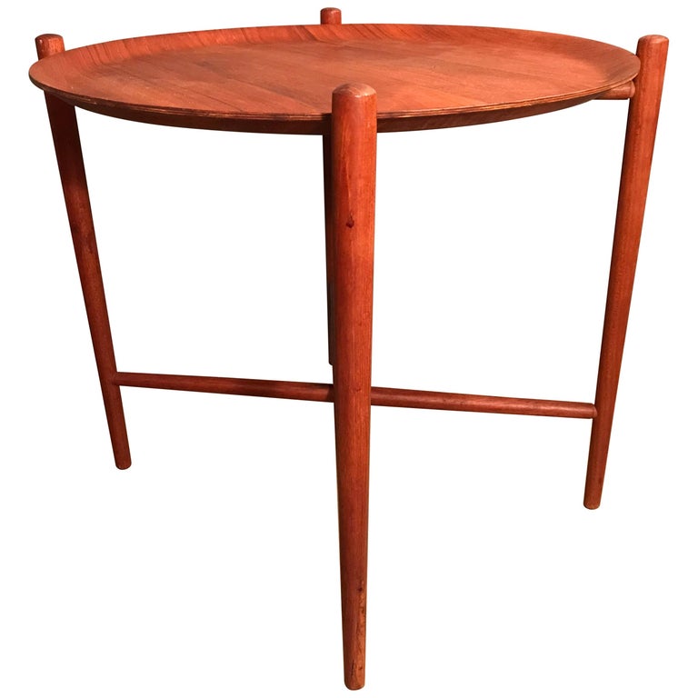 Vintage MidCentury Modern Serving Tray Table For Sale at 1stDibs