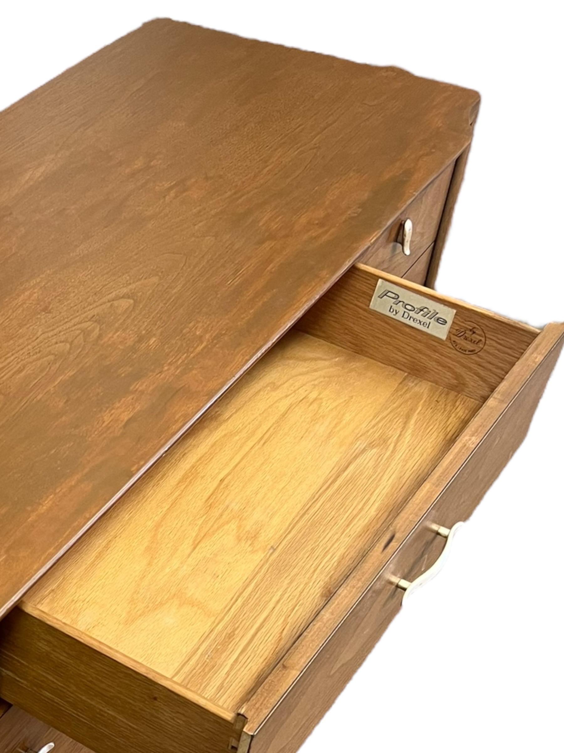 Late 20th Century Vintage Mid Century Modern Seven-Drawer Dresser by John Van Koert  For Sale