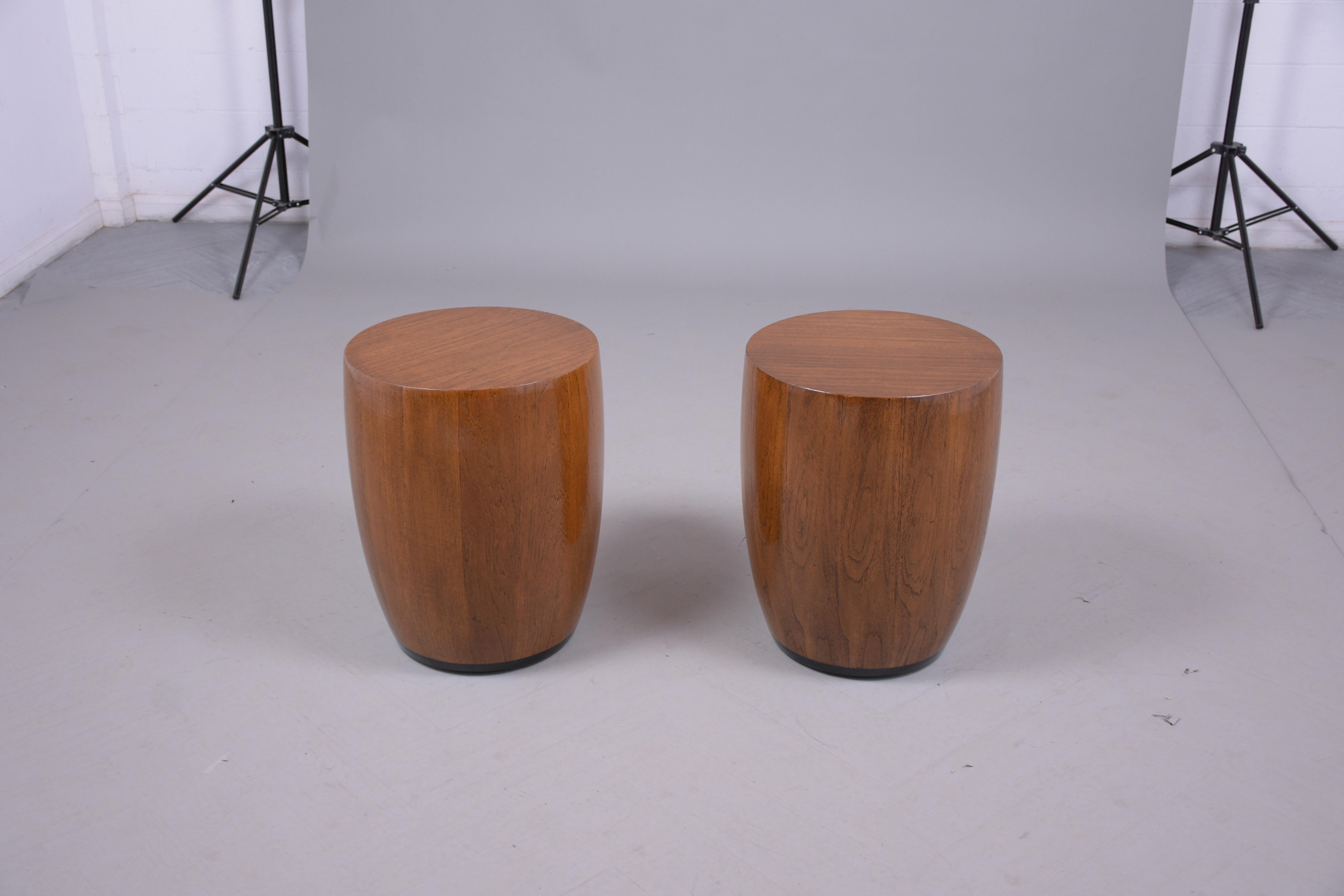 Mid-Century Modern Vintage Mid-Century Mahogany End Tables