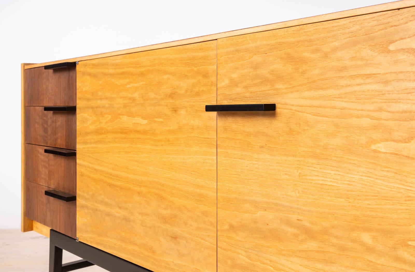 Vintage Mid Century Modern Sideboard by Frantisek Mezulanik, Up Zavody, 1960s In Good Condition For Sale In Wrocław, Poland