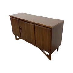 Vintage Mid-Century Modern Sideboard Credenza with Adrian Pearsall Style Base.