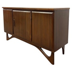 Vintage Mid-Century Modern Sideboard Credenza with Adrian Pearsall Style Base.
