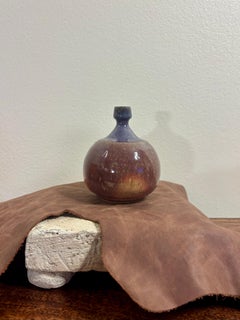 Vintage Mid-Century Modern Signed American Studio Pottery Bud Vase