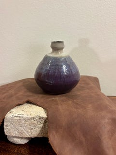 Vintage Mid-Century Modern Signed American Studio Pottery Bud Vase