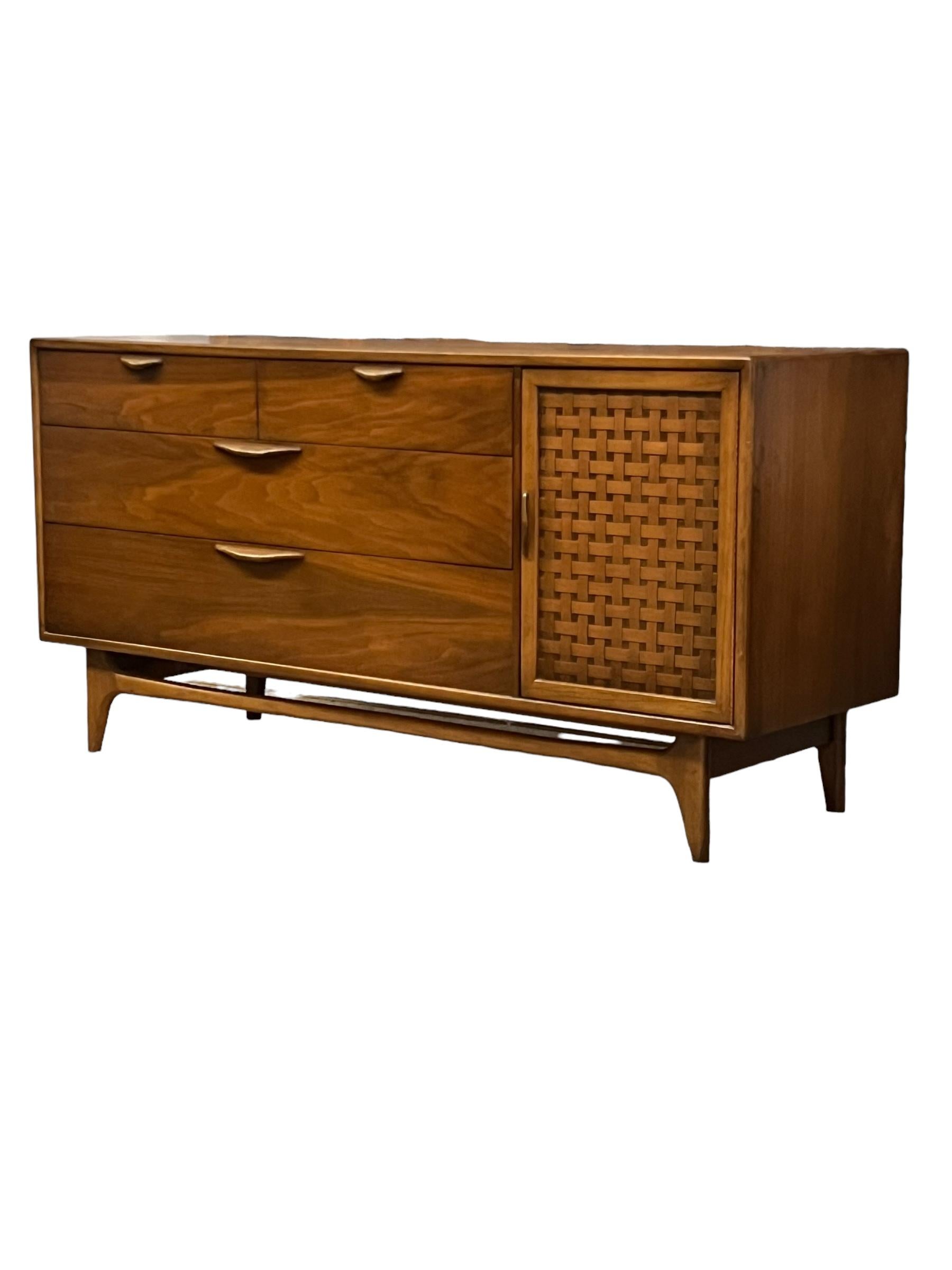Comò a sei cassetti Vintage Mid Century Modern di Lane Furniture Company In condizioni buone a Seattle, WA