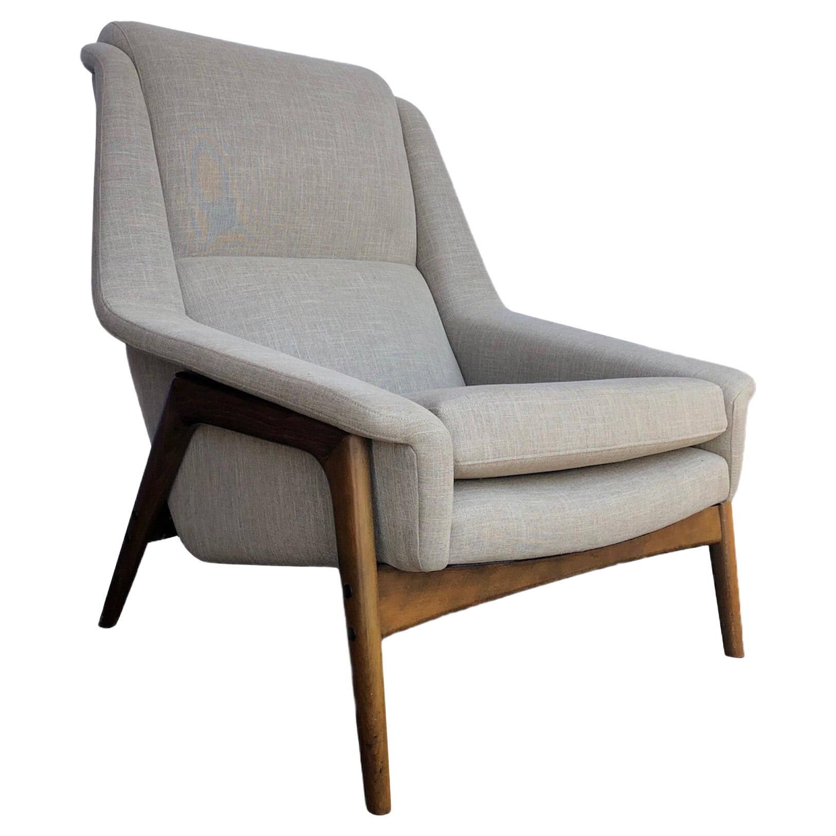 Sofá Lounge Vintage de mediados de siglo de Folke Ohlsson para DUX