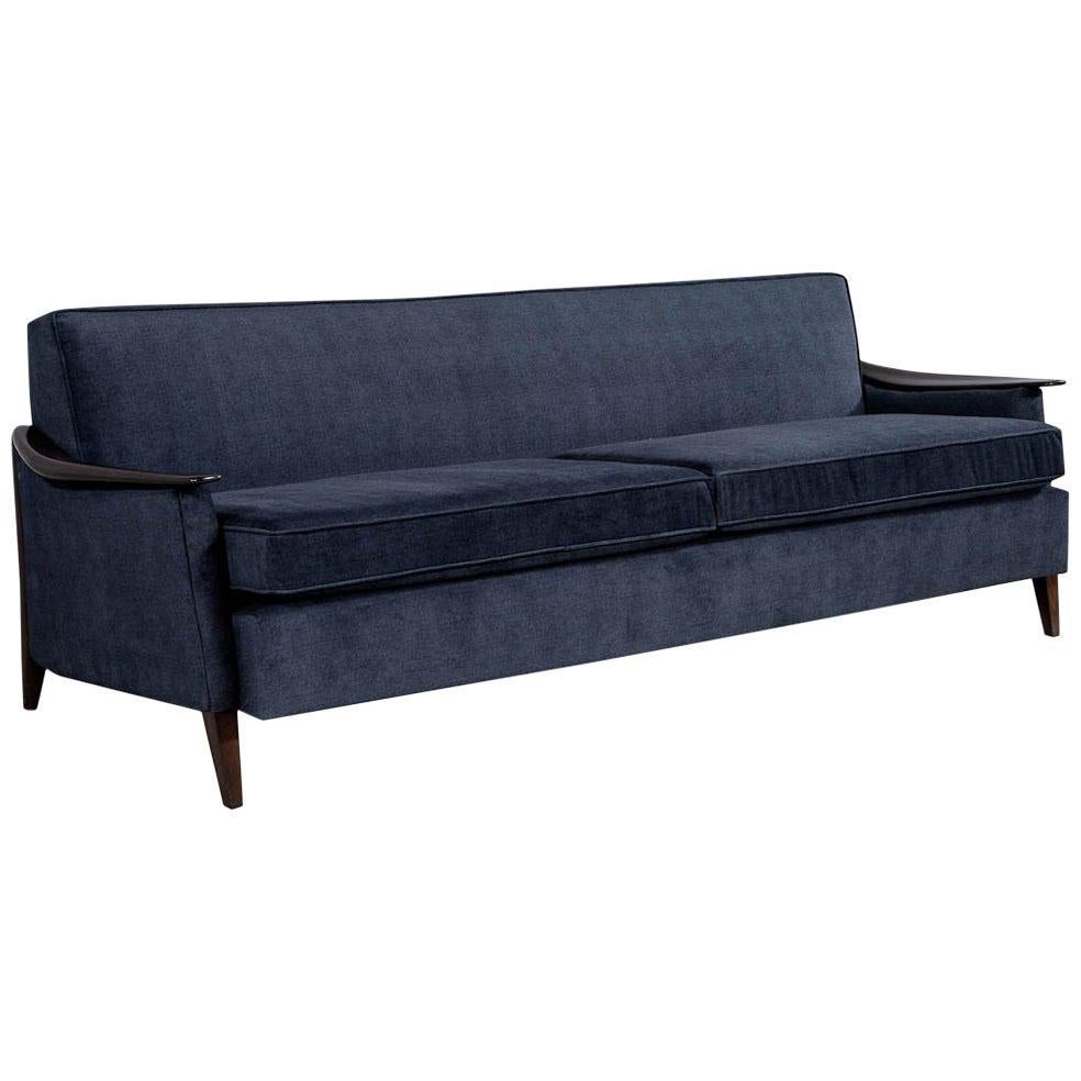 Vintage Swedish MidCentury Modern Leather Couch Sofa at 1stDibs