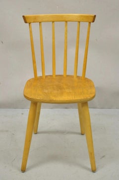 Vintage Mid Century Modern Spindle Back Birch Maple Dining Side Chair