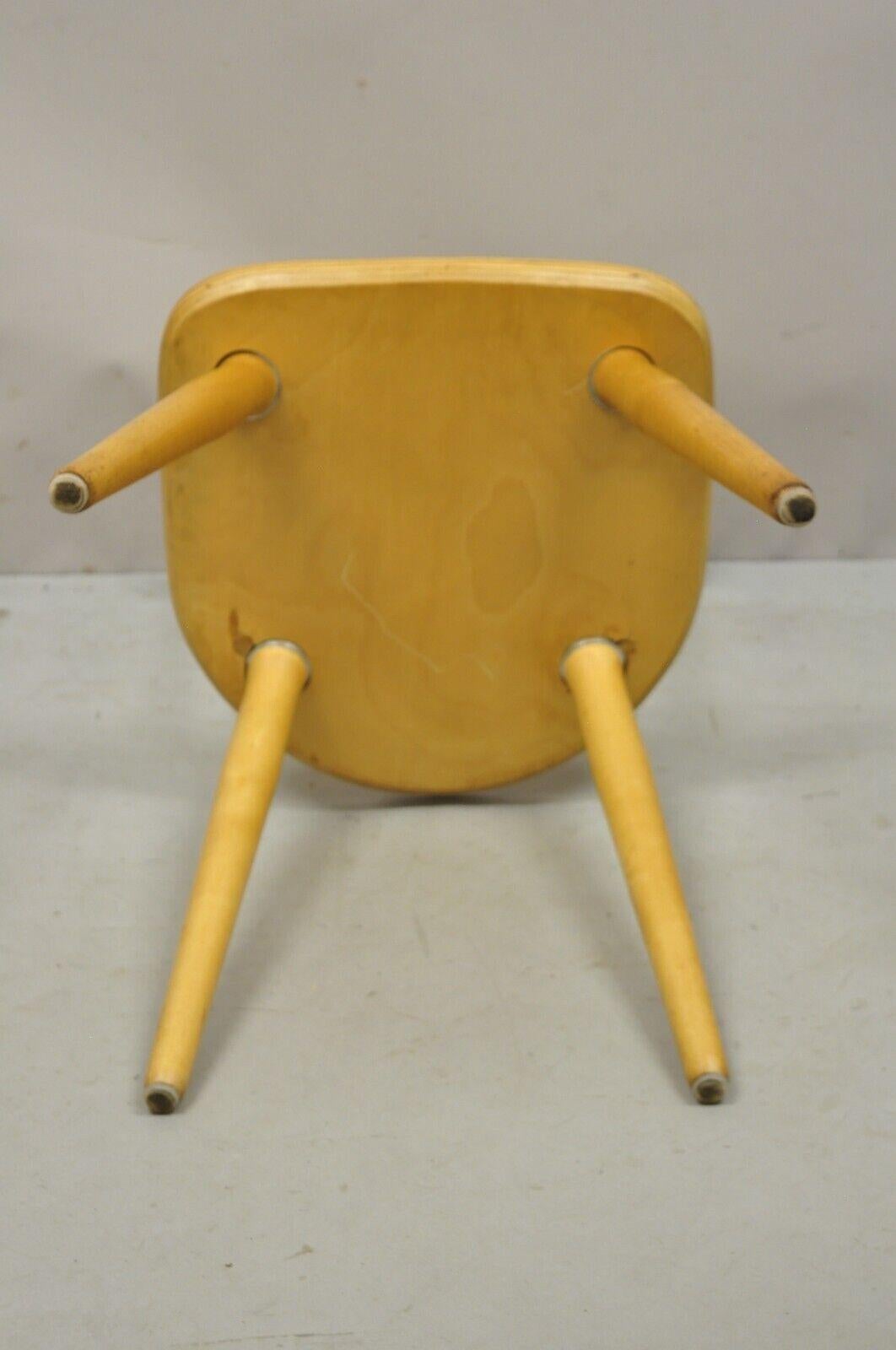 Paire de chaises d'appoint en bouleau érable, Vintage Mid-Century Modern, Spindle Bush en vente 5