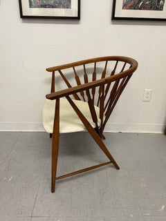 Vintage Mid Century Modern Spindled Drexel Declaration Captain’s Chair.