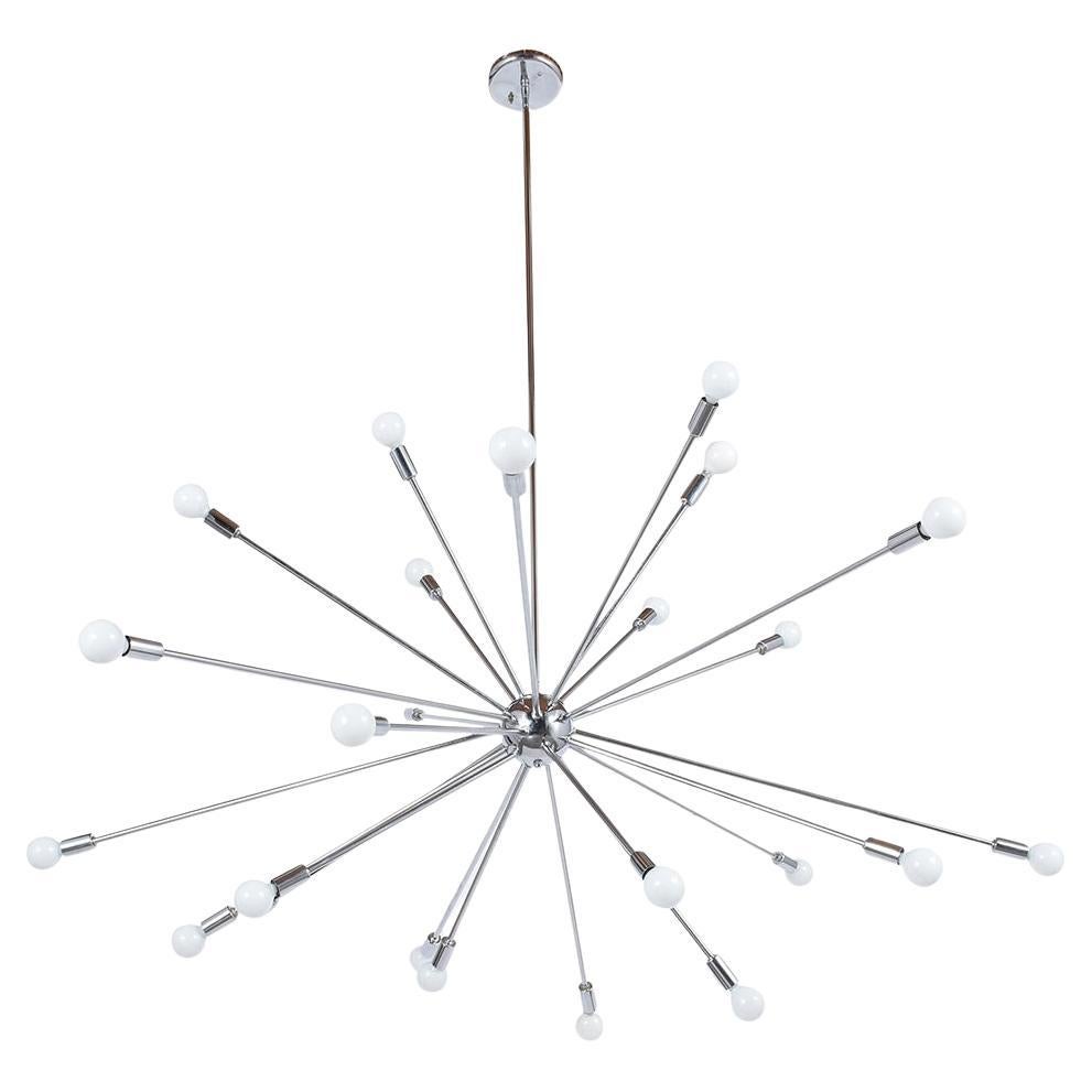 Vintage Sputnik Chandelier: Mid-Century Modern Lighting Restored For Sale