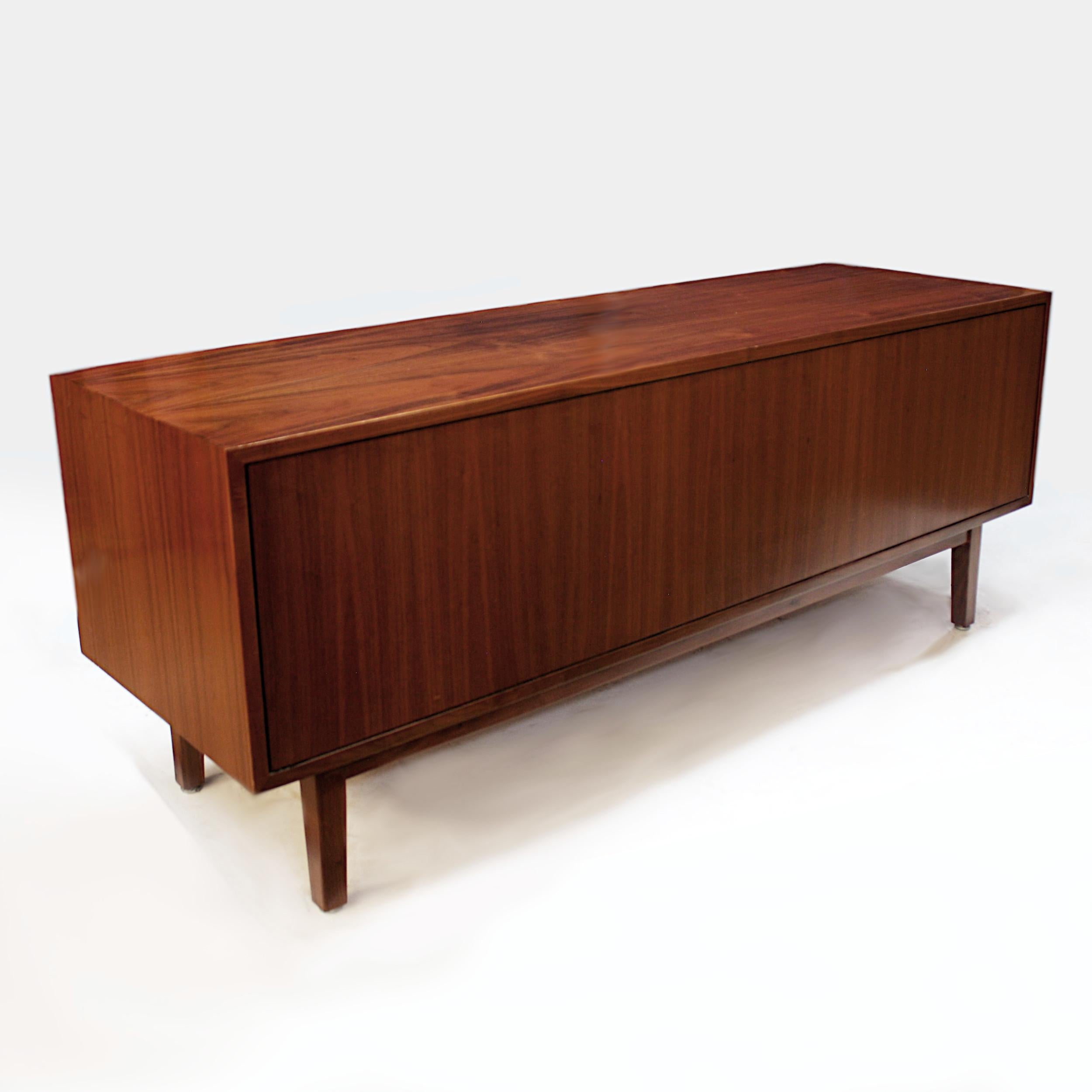 Late 20th Century Vintage Mid-Century Modern Stow Davis Walnut Credenza TV Stand by Alexis Yermako