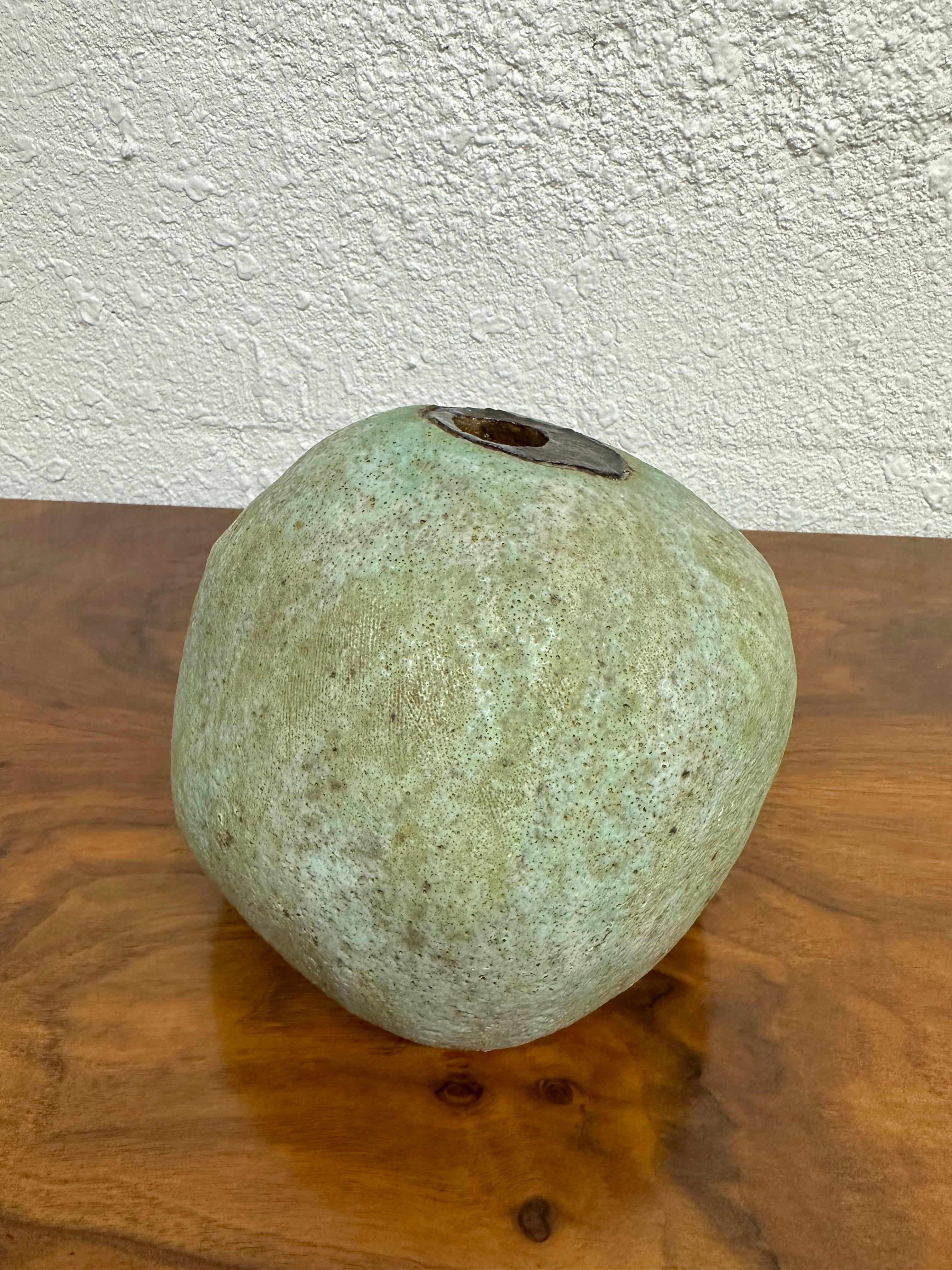 American Vintage Mid Century Modern Studio Pottery Ball Vase