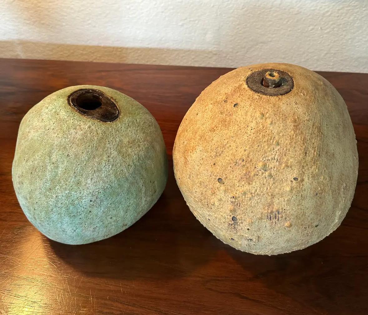 20th Century Vintage Mid Century Modern Studio Pottery Ball Vase