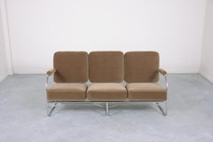 Mid-Century Modern Mohair Sofa