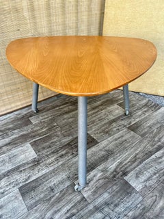 Vintage Mid-Century Modern Table in the Arne Jacobsen Egg Table Style. C  1970s