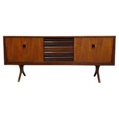 Credenza vintage de teca moderna de mediados de siglo de Elliotts of Newbury