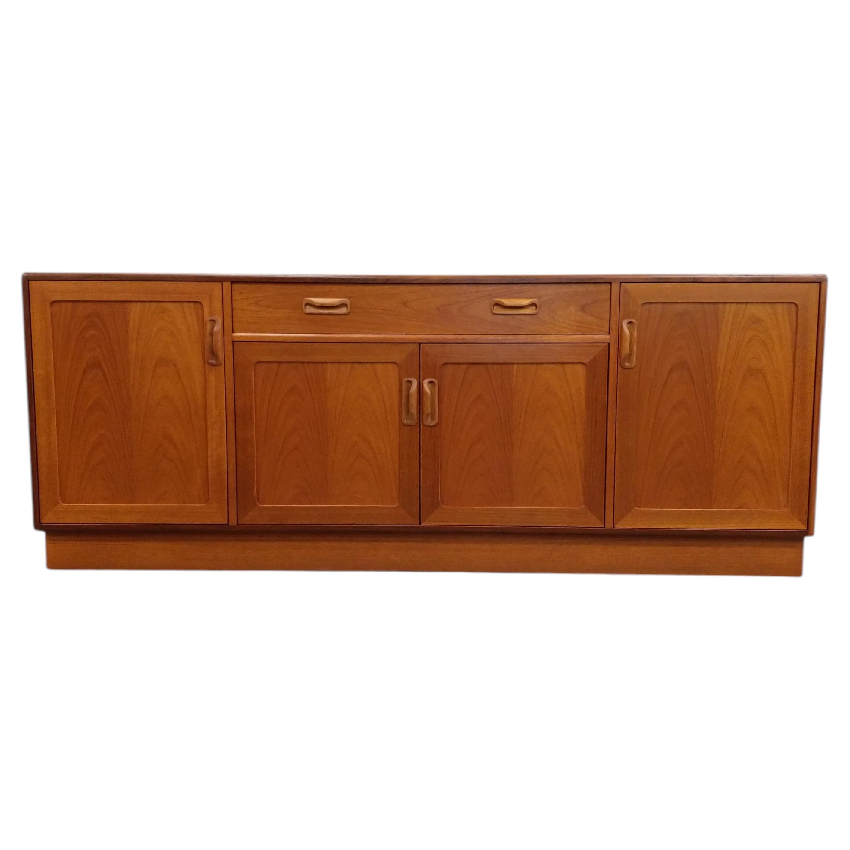 Vintage Mid Century Modern Teak Credenza by G Plan For Sale