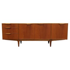 Credenza vintage de teca moderna de mediados de siglo de McIntosh