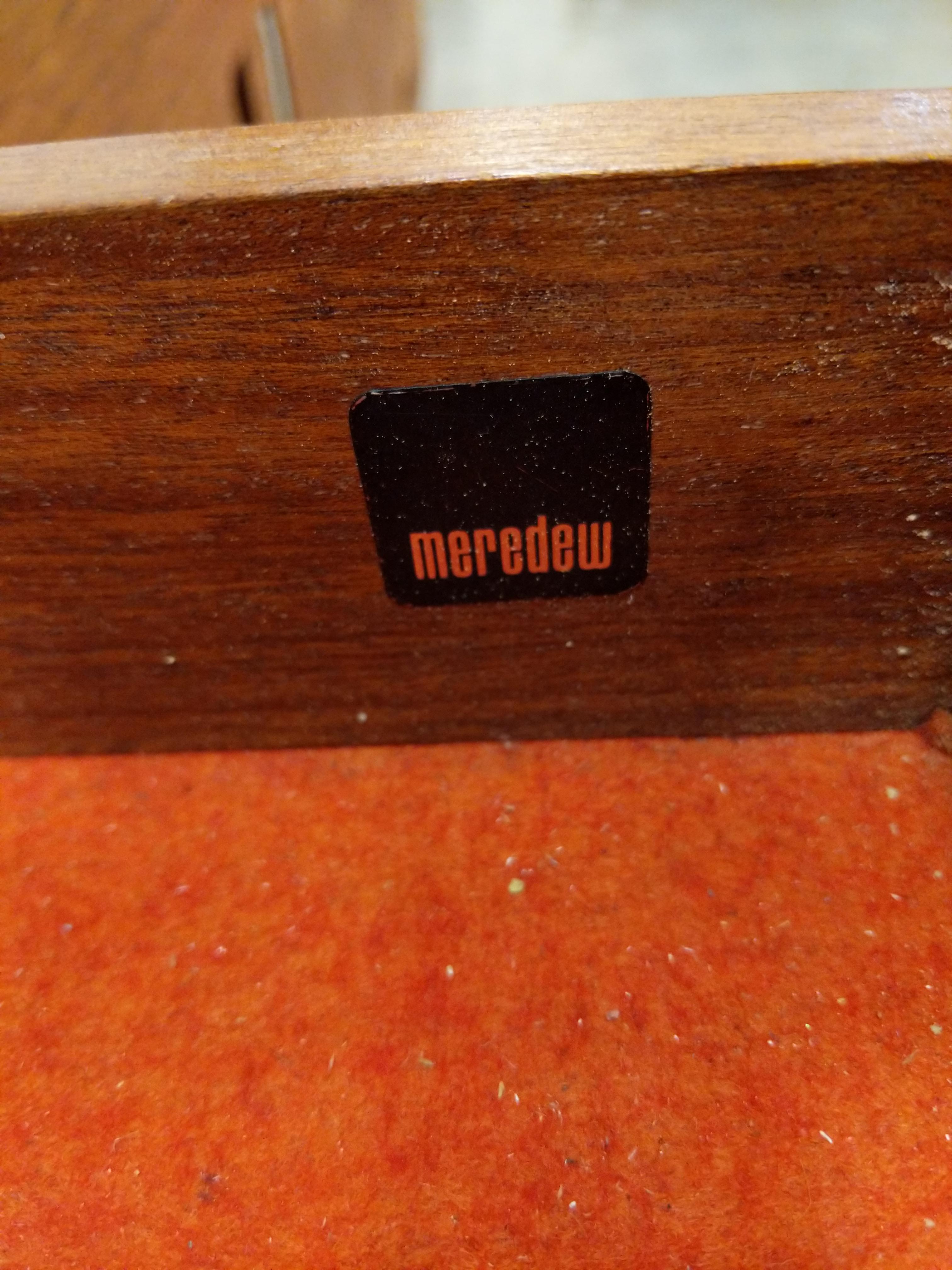 Vintage Mid Century Modern Teak Credenza by Meredew For Sale 3