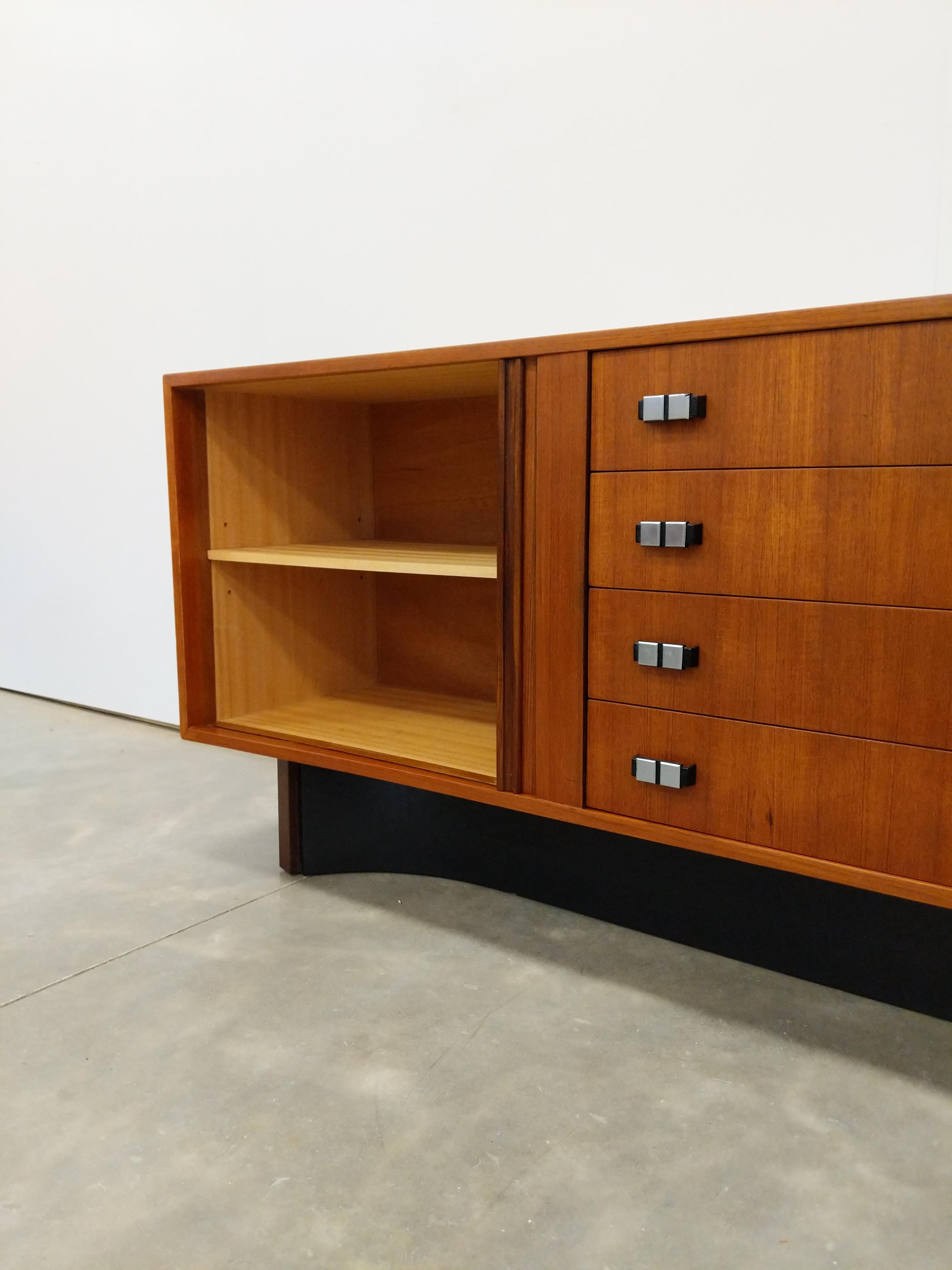 Canadian Vintage Mid Century Modern Teak Credenza by RS Associates