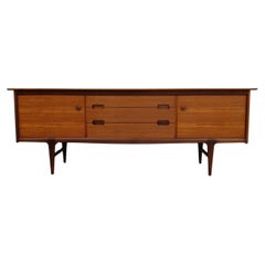 Vintage Mid Century Modern Teak Credenza by Younger