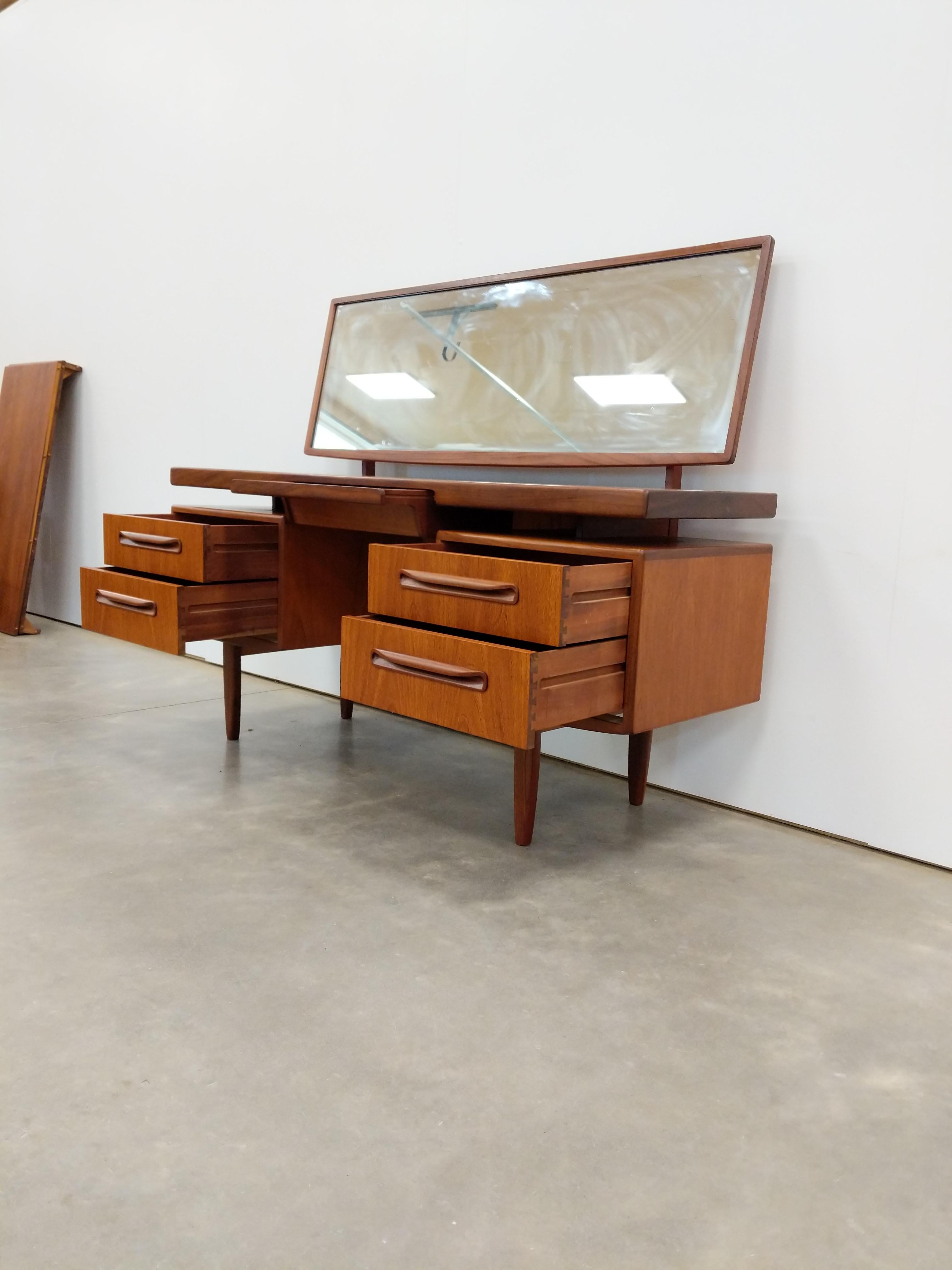 Mid-Century Modern Vintage Mid Century Modern Teak Desk / Dressing Table by G Plan For Sale