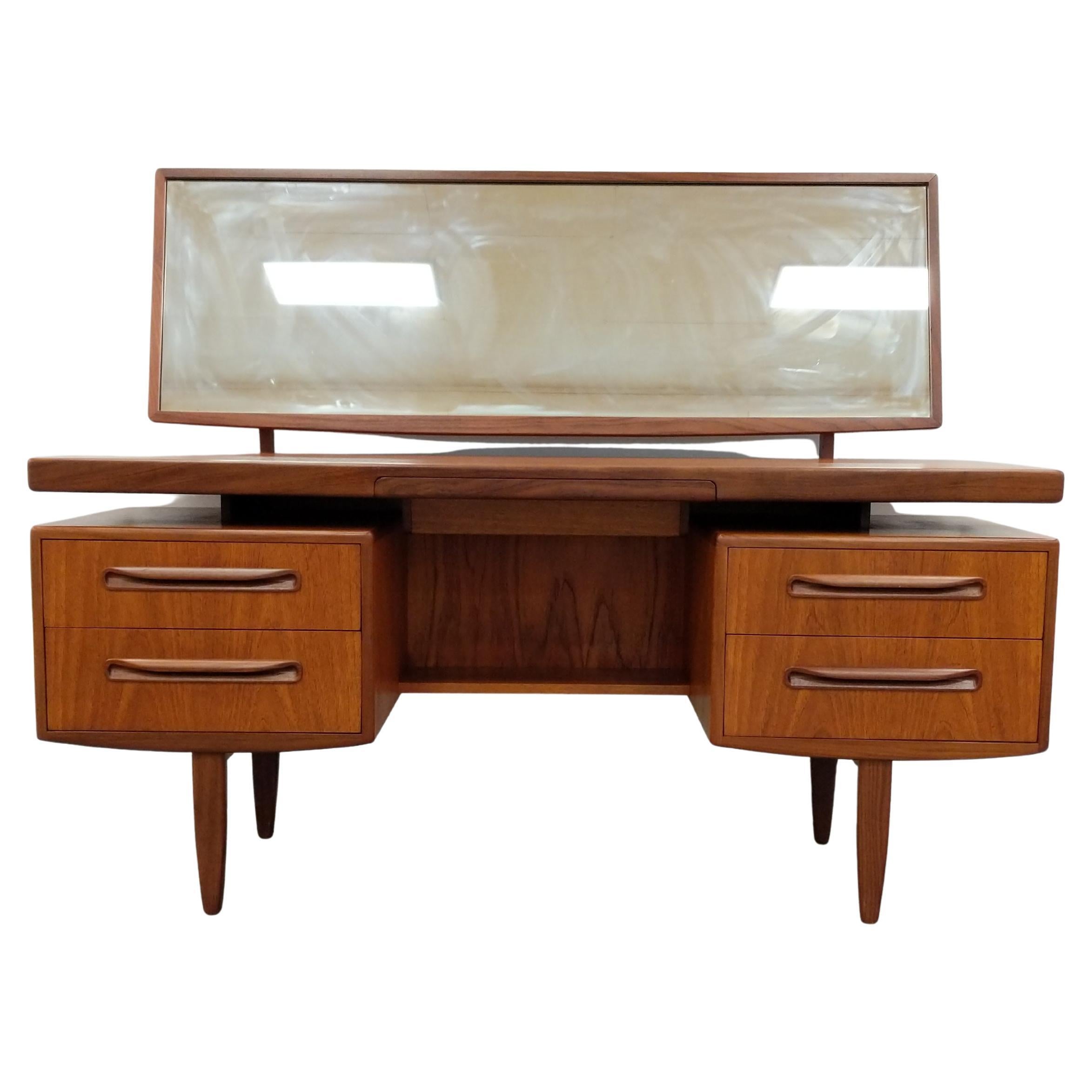 Vintage Mid Century Modern Teak Desk / Dressing Table by G Plan For Sale