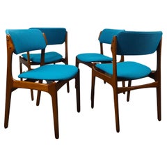Vintage Mid-Century Modern Teak Dining Chairs by Erik Buch for O.D. Mobler