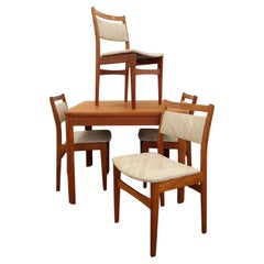 Vintage Mid Century Modern Teak Dining Set by Nordic Furniture