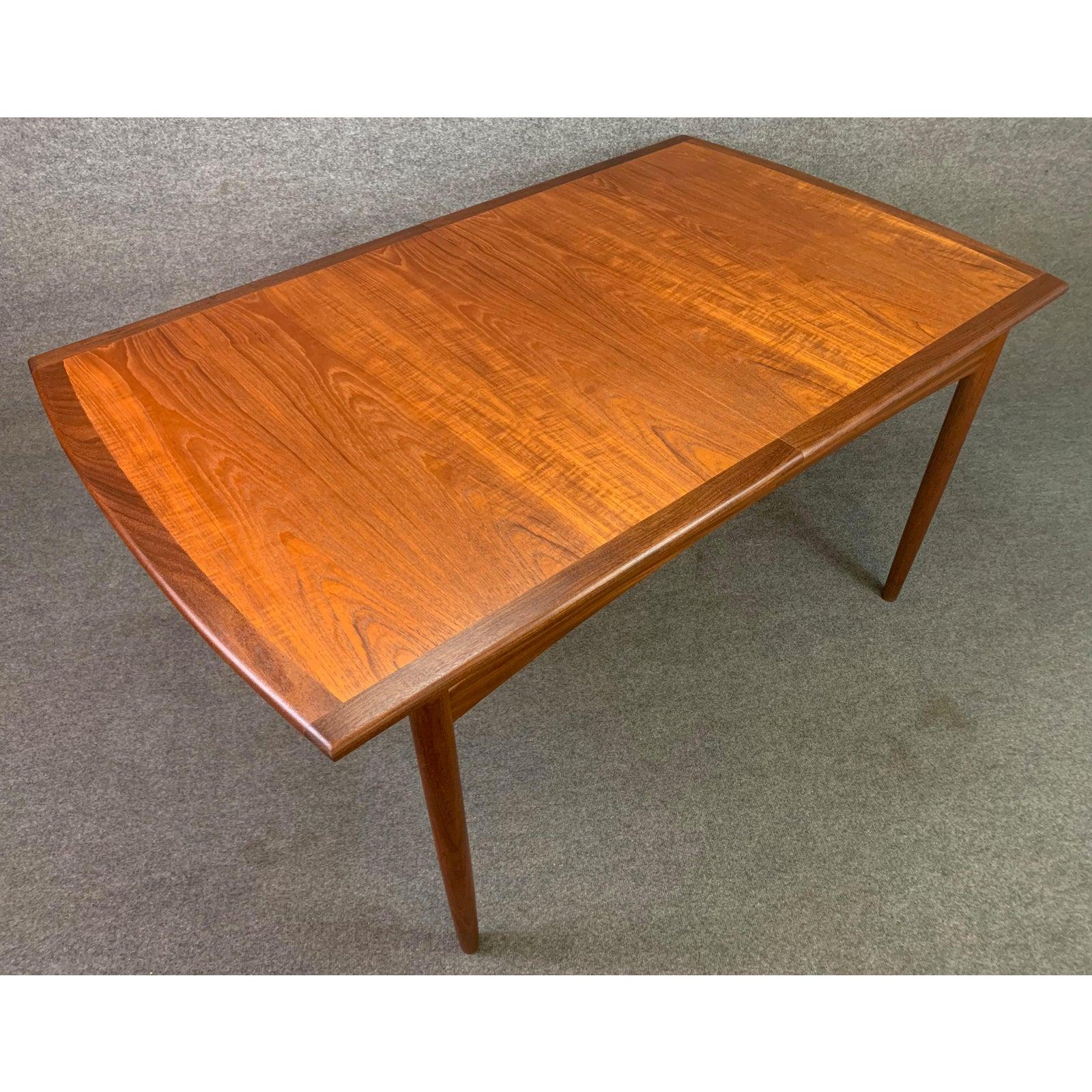 English Vintage Mid-Century Modern Teak Dining Table by G Plan
