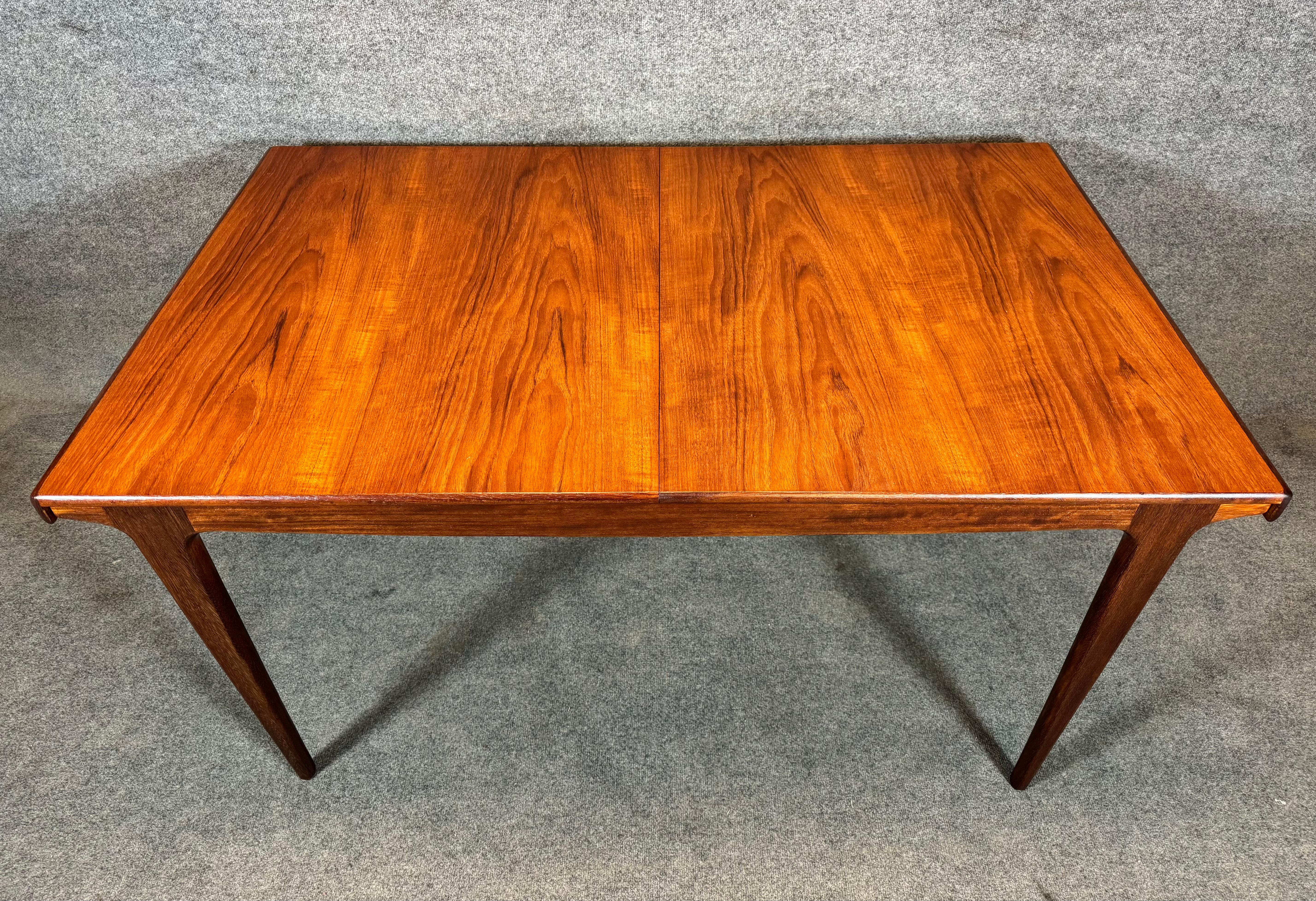 Mid-20th Century Vintage Mid Century Modern Teak Dining Table by John Herbert for A. Younger Ltd. For Sale