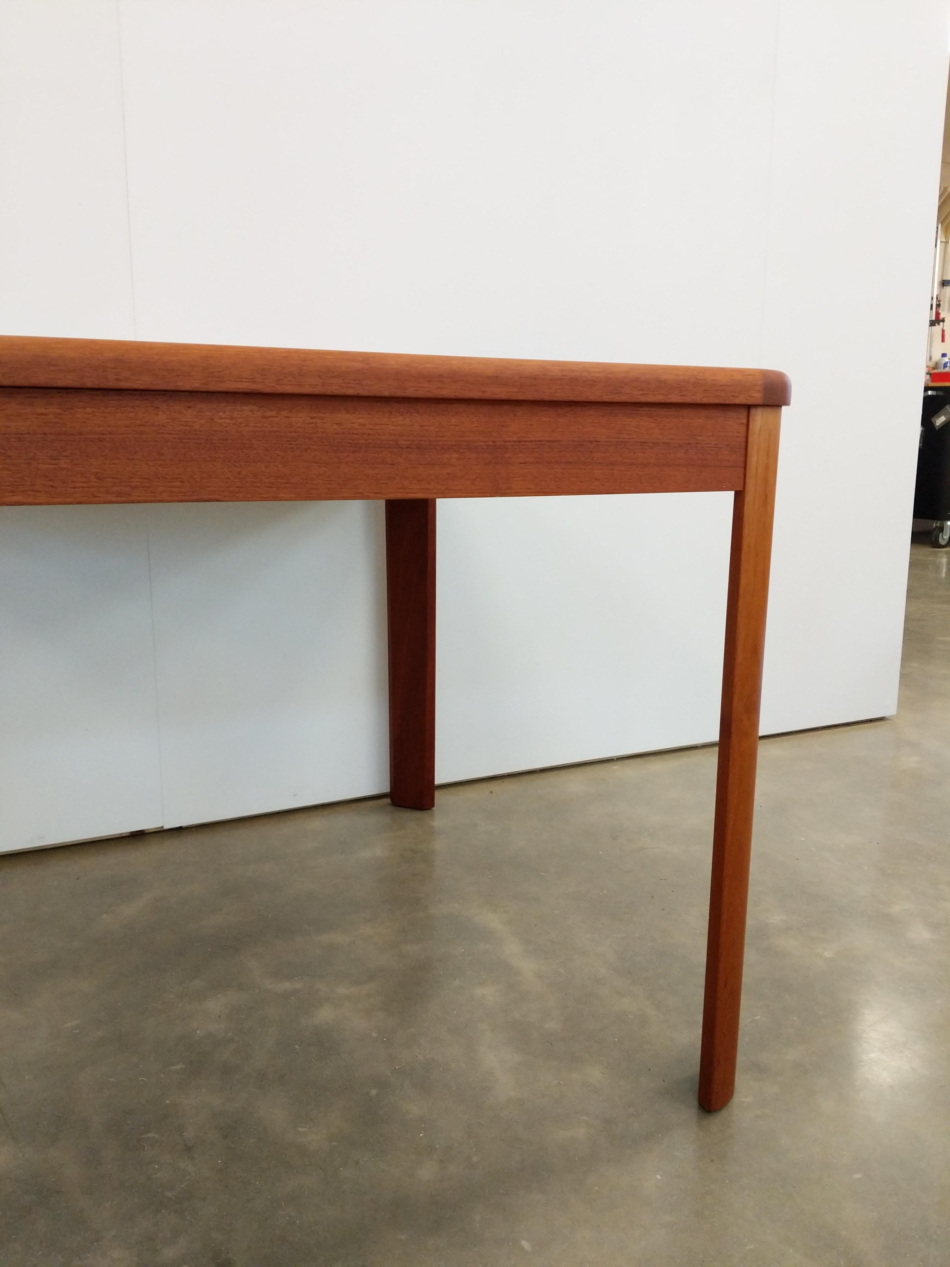 20th Century Vintage Mid Century Modern Teak Dining Table by Nordic Furniture