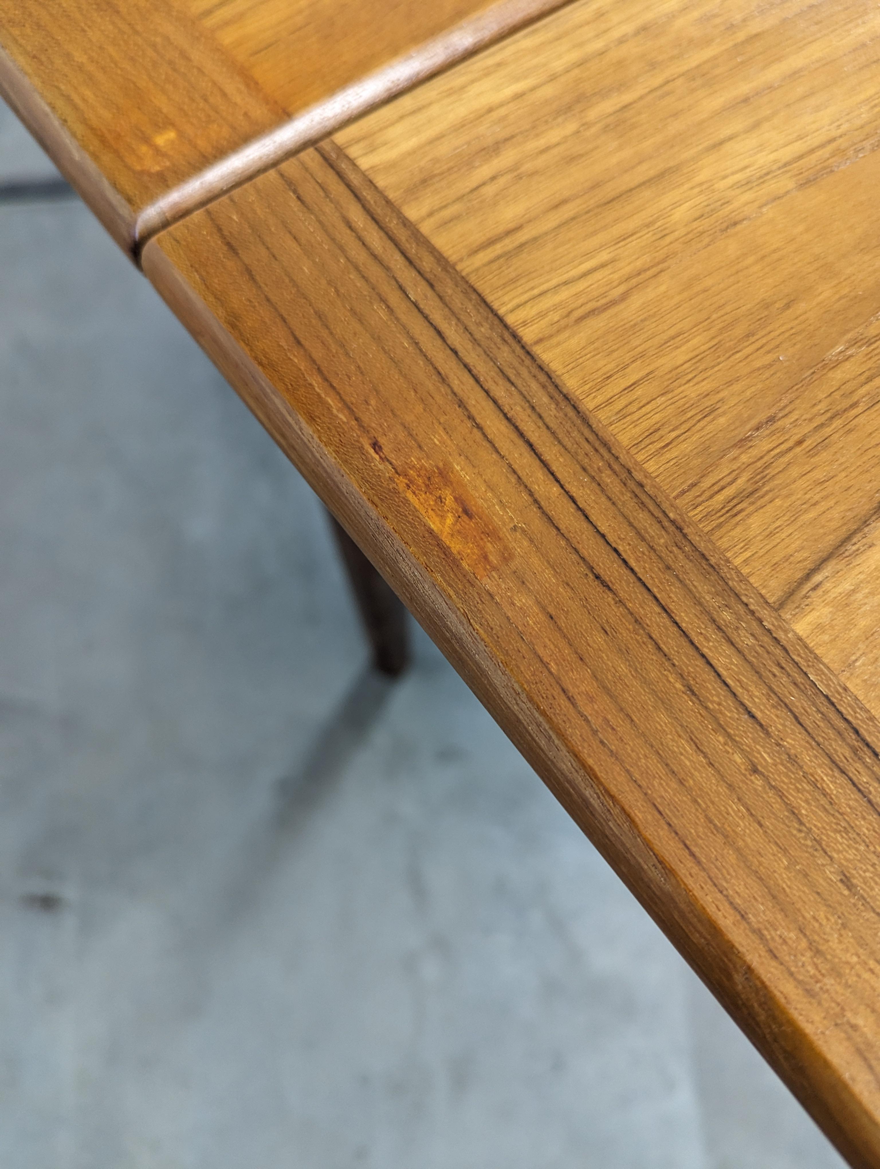 Vintage Mid-Century Modern Teak Dining Table by Slagelse, c1960s 6