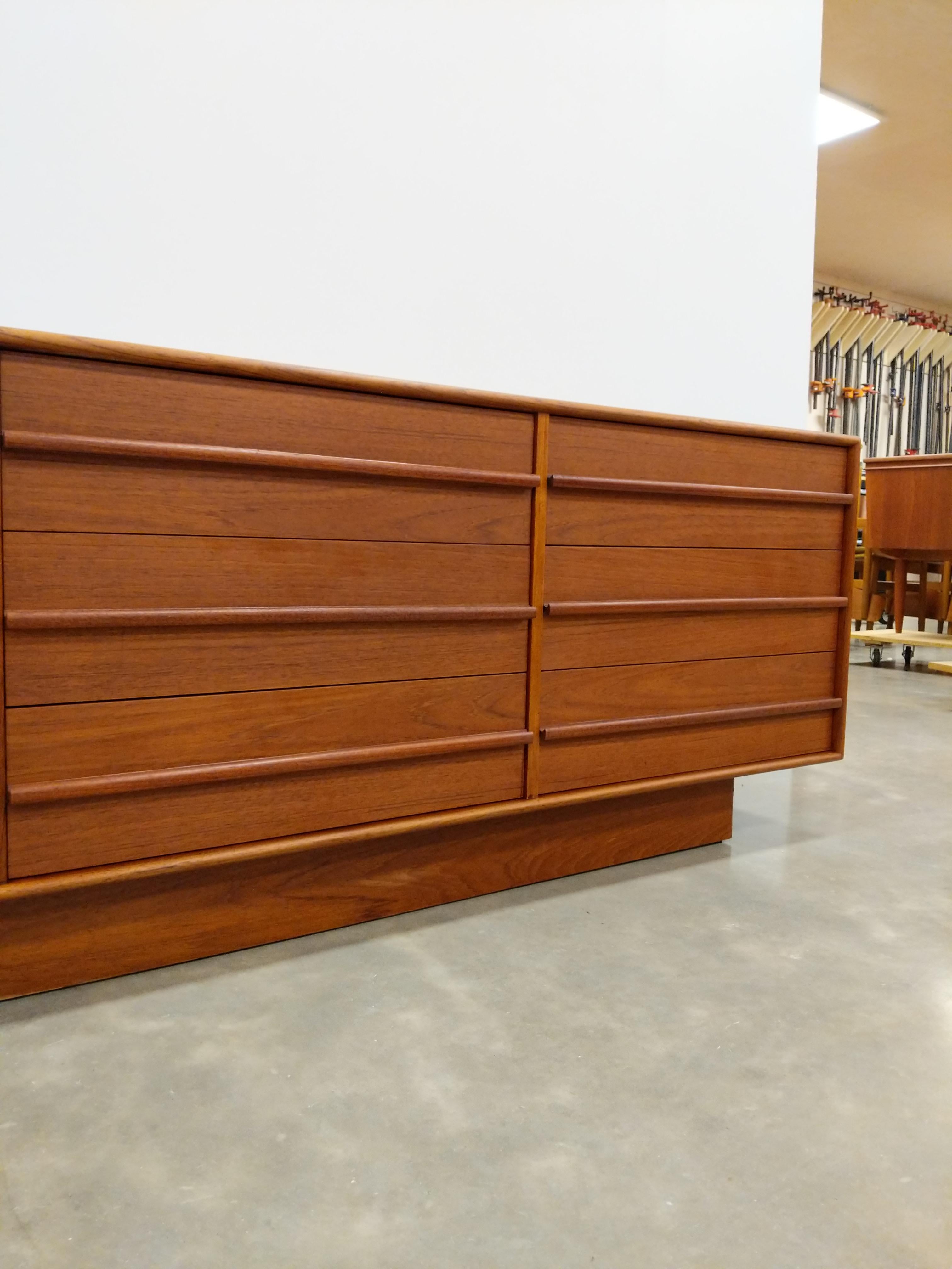 Vintage Mid Century Modern Teak Dresser by Inter-Continental-Design 1