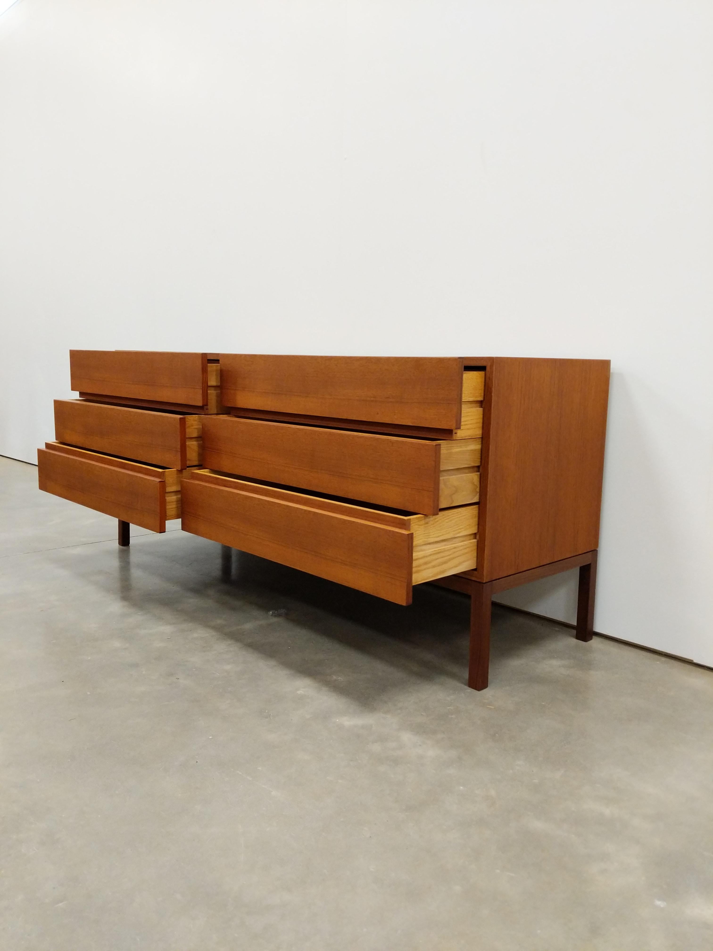 Mid-Century Modern Vintage Mid Century Modern Teak Dresser by REFF