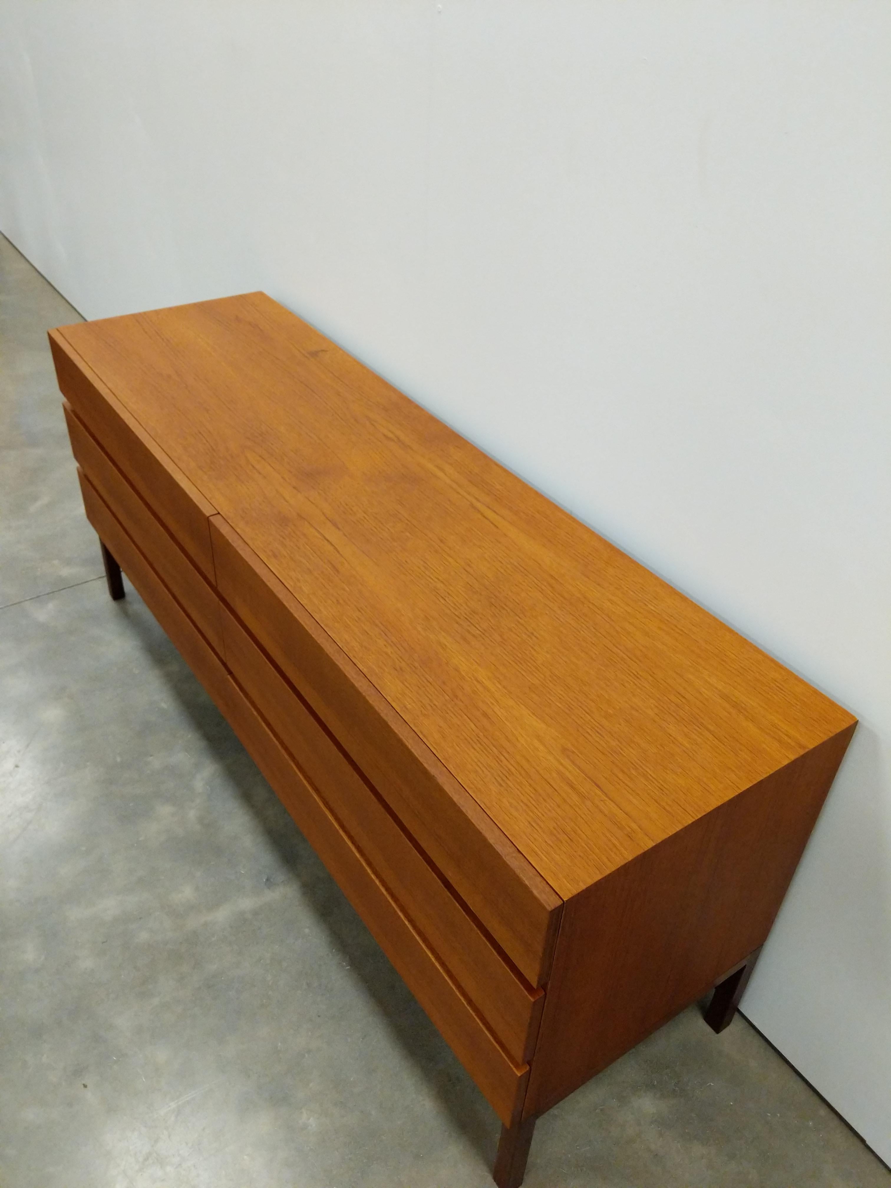 Canadian Vintage Mid Century Modern Teak Dresser by REFF