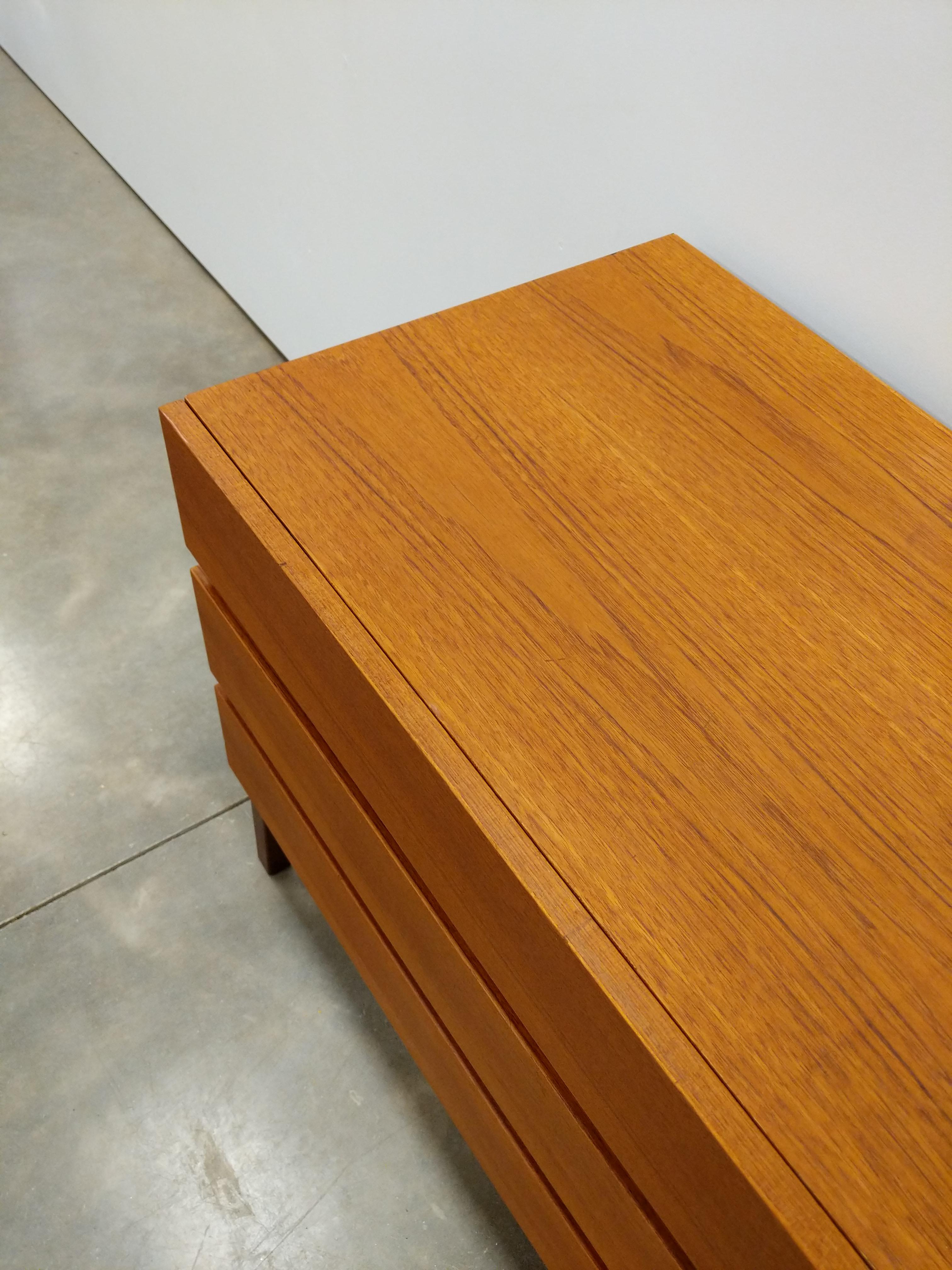 Vintage Mid Century Modern Teak Dresser by REFF 2