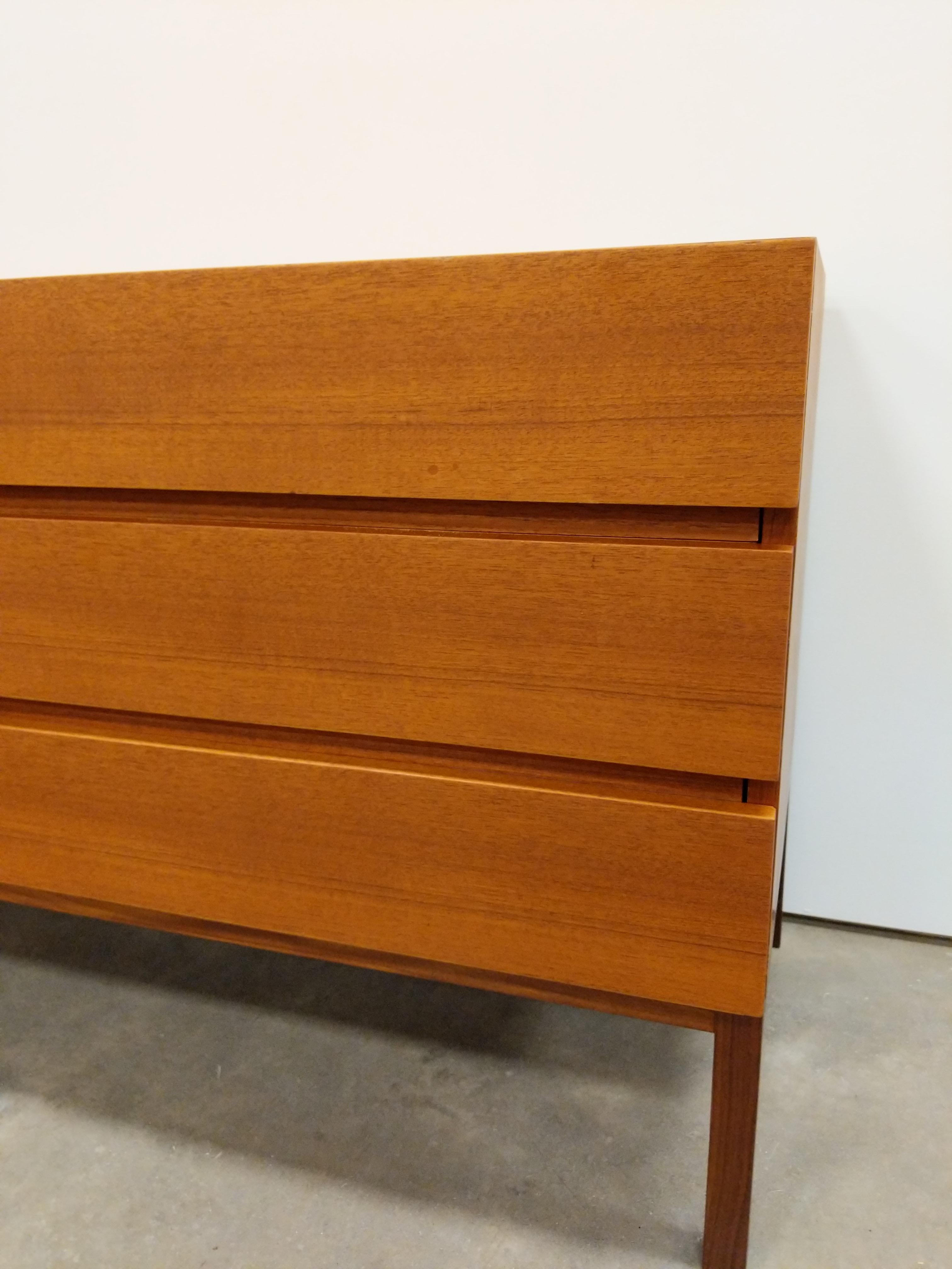 Vintage Mid Century Modern Teak Dresser by REFF 3